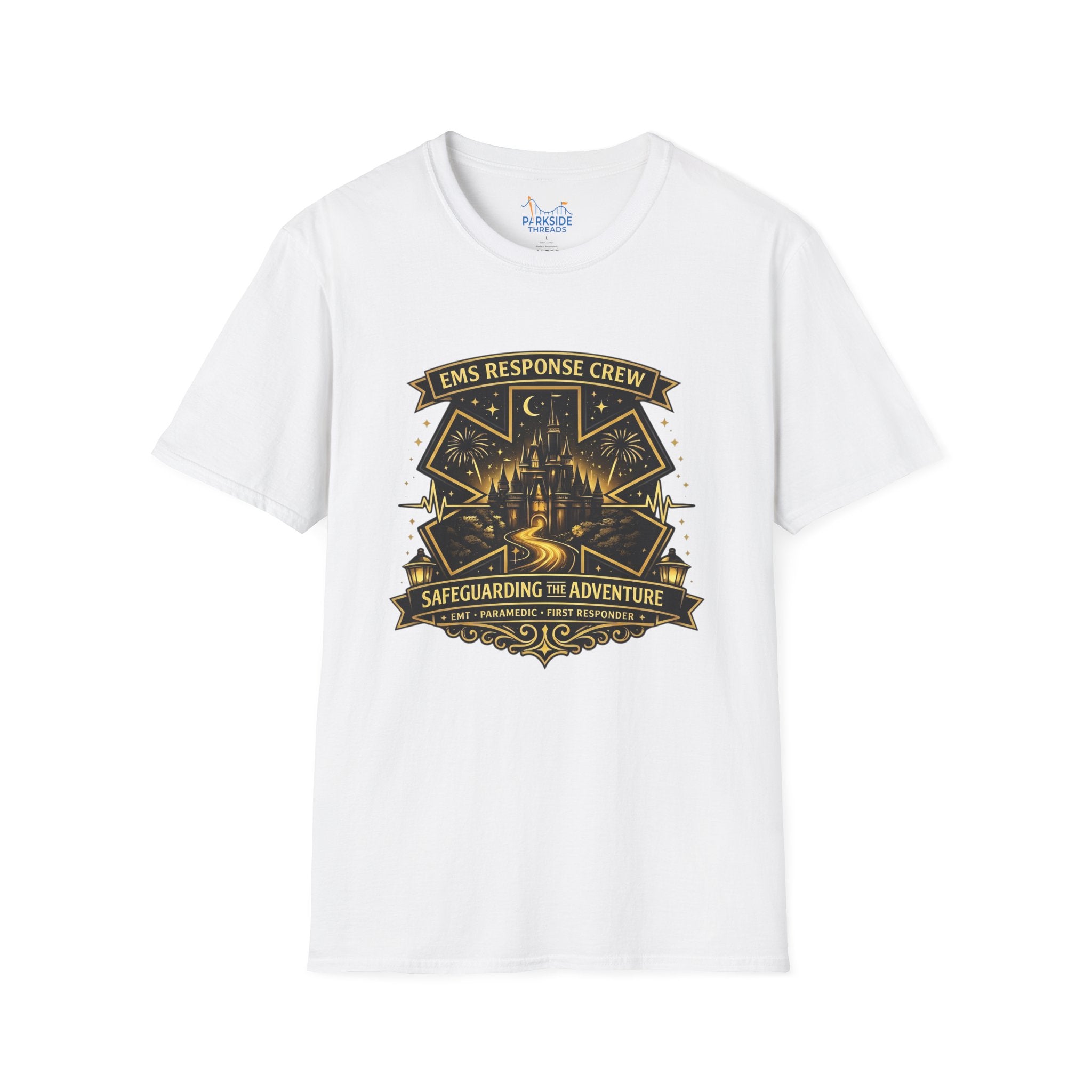 Safeguarding the Adventure EMS First Responder Theme Park T-Shirt