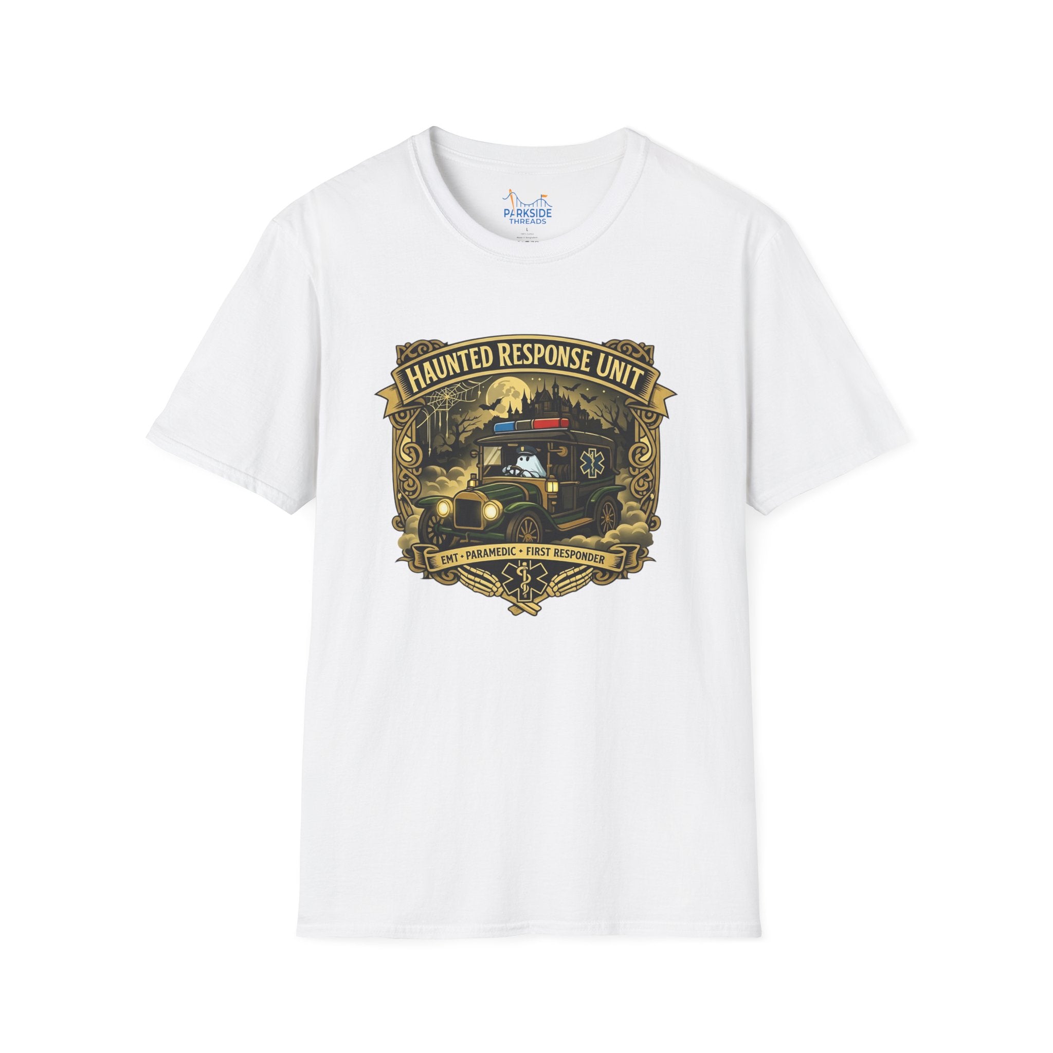 Haunted Response Unit EMS First Responder Spooky Theme Park T-Shirt