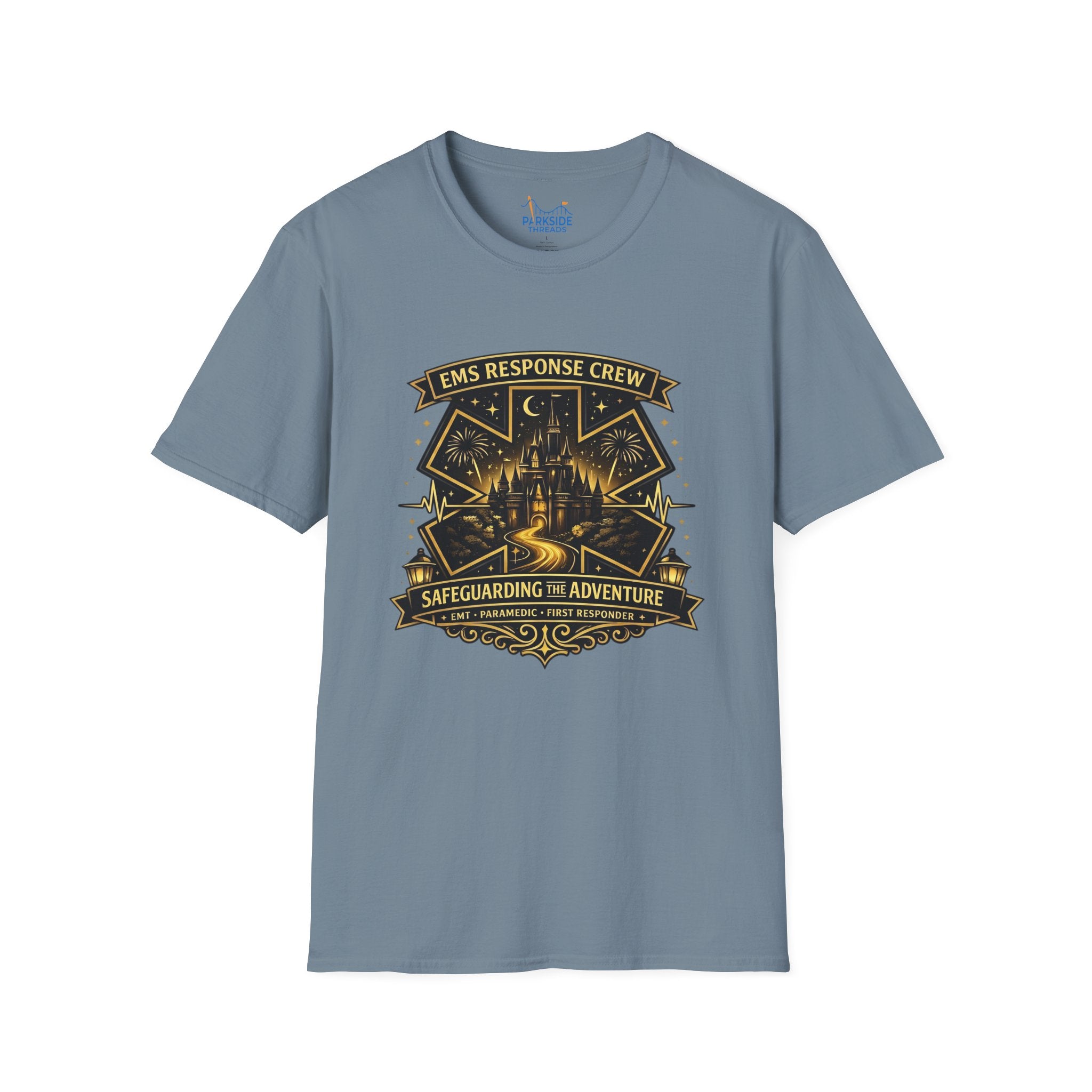 Safeguarding the Adventure EMS First Responder Theme Park T-Shirt