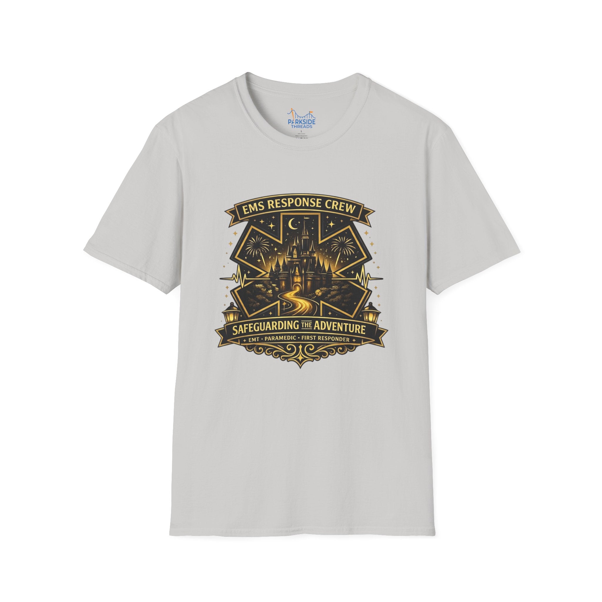 Safeguarding the Adventure EMS First Responder Theme Park T-Shirt