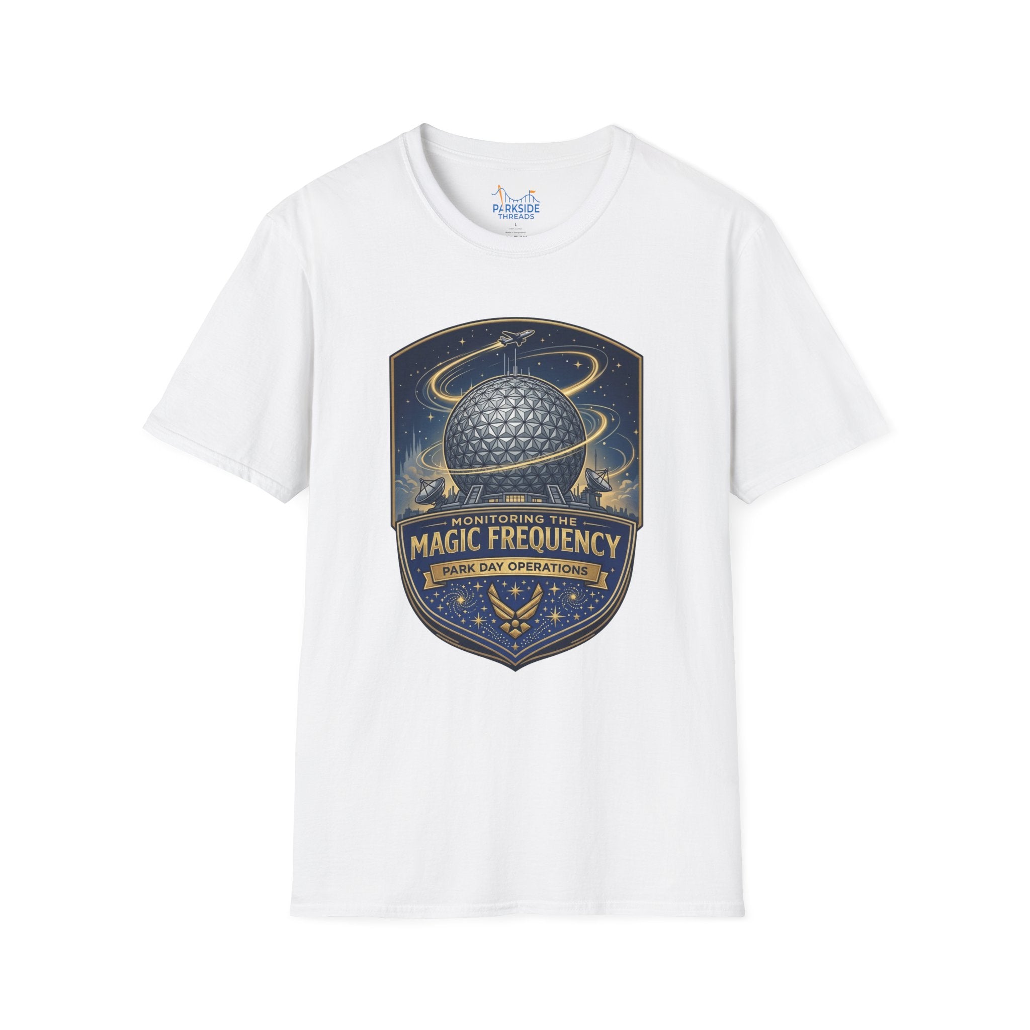 Monitoring the Magic Frequency Air Force Theme Park T-Shirt