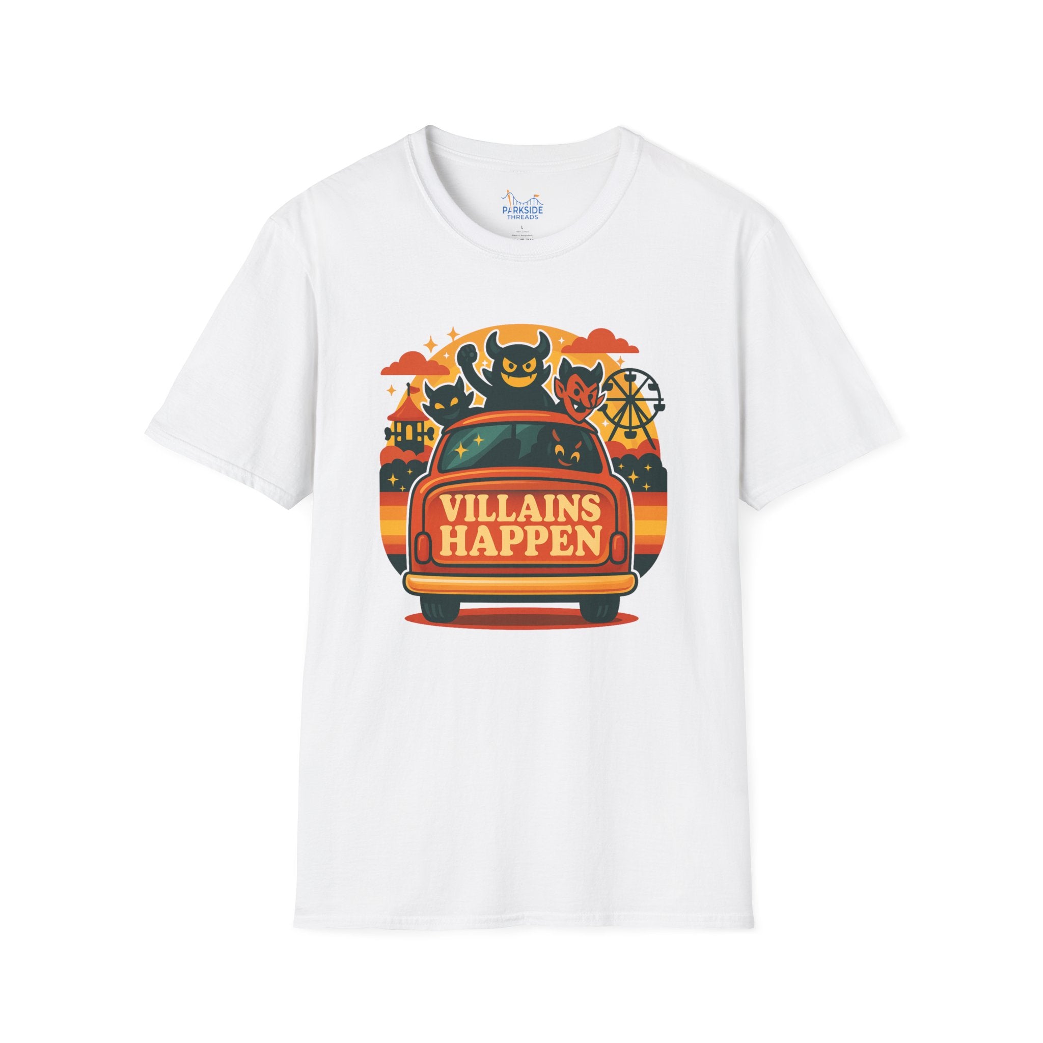 Villains Happen | The Realistic Park Dad Shirt