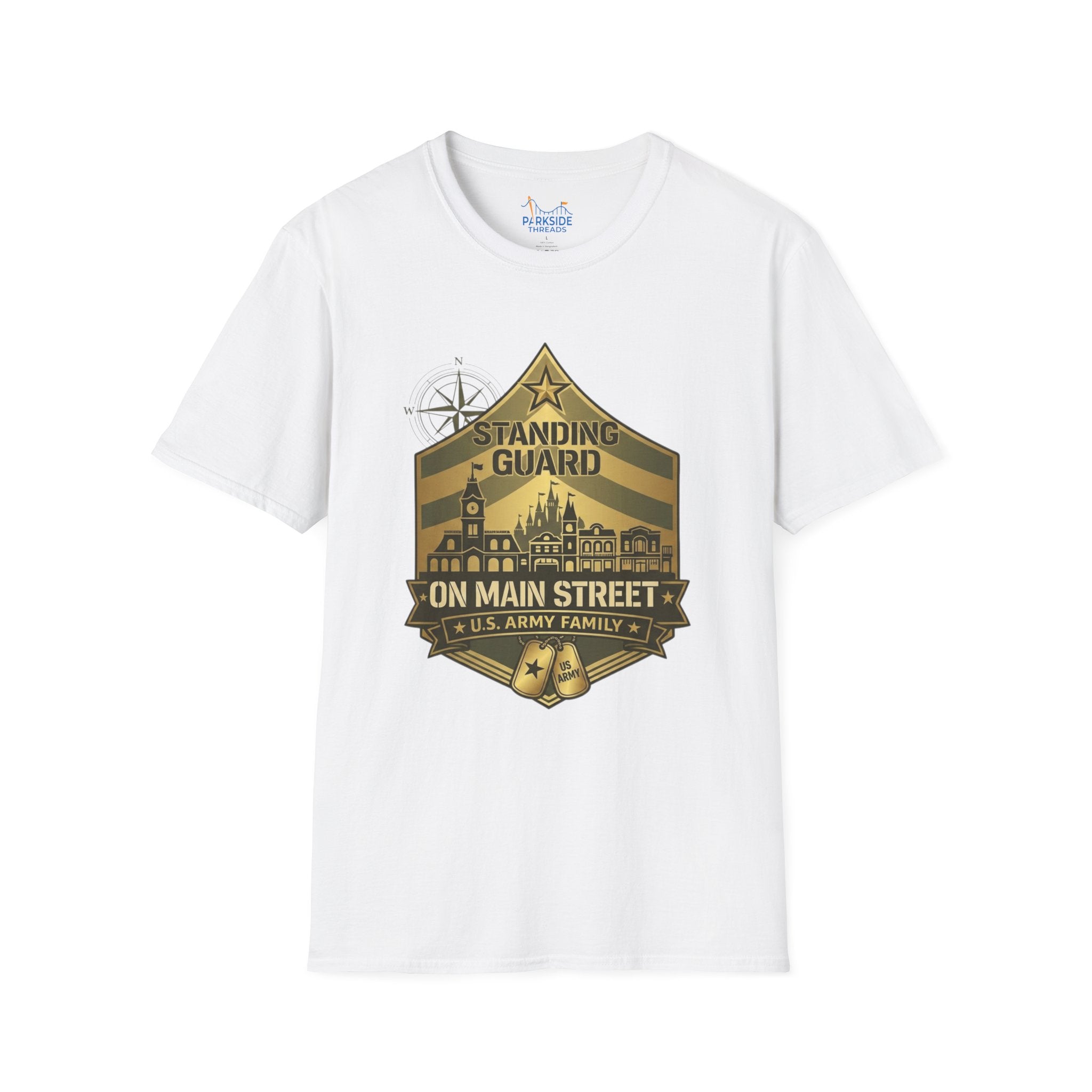 Standing Guard on Main Street U.S. Army Family Theme Park Shirt