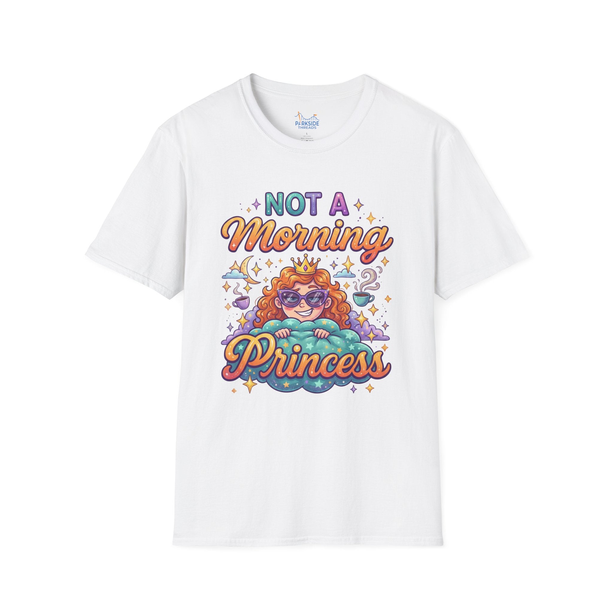 Not a Morning Princess Tee – Park Moms Run on Coffee