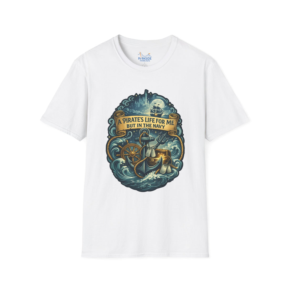 Pirate Life Navy Theme Park Shirt