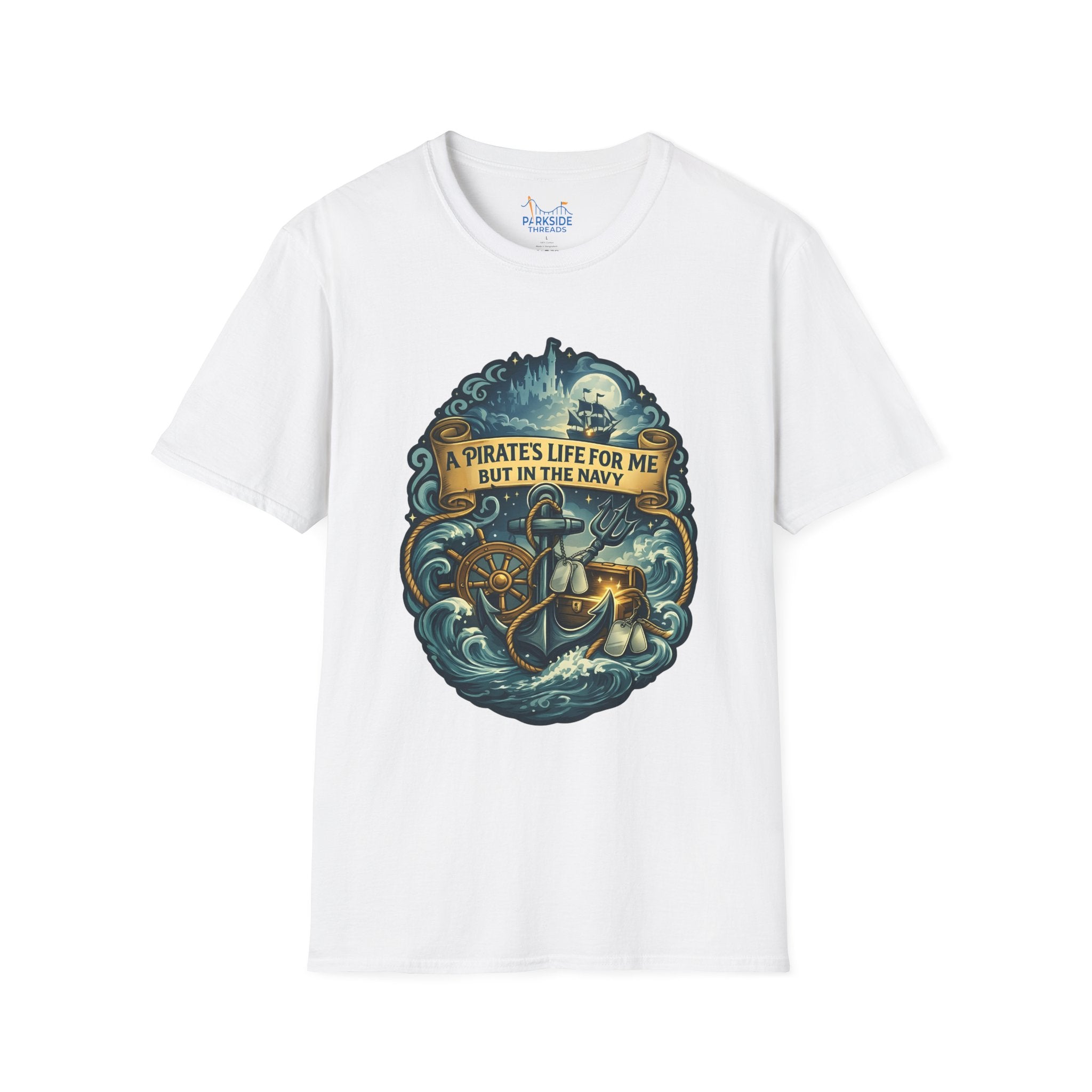 Pirate Life Navy Theme Park Shirt
