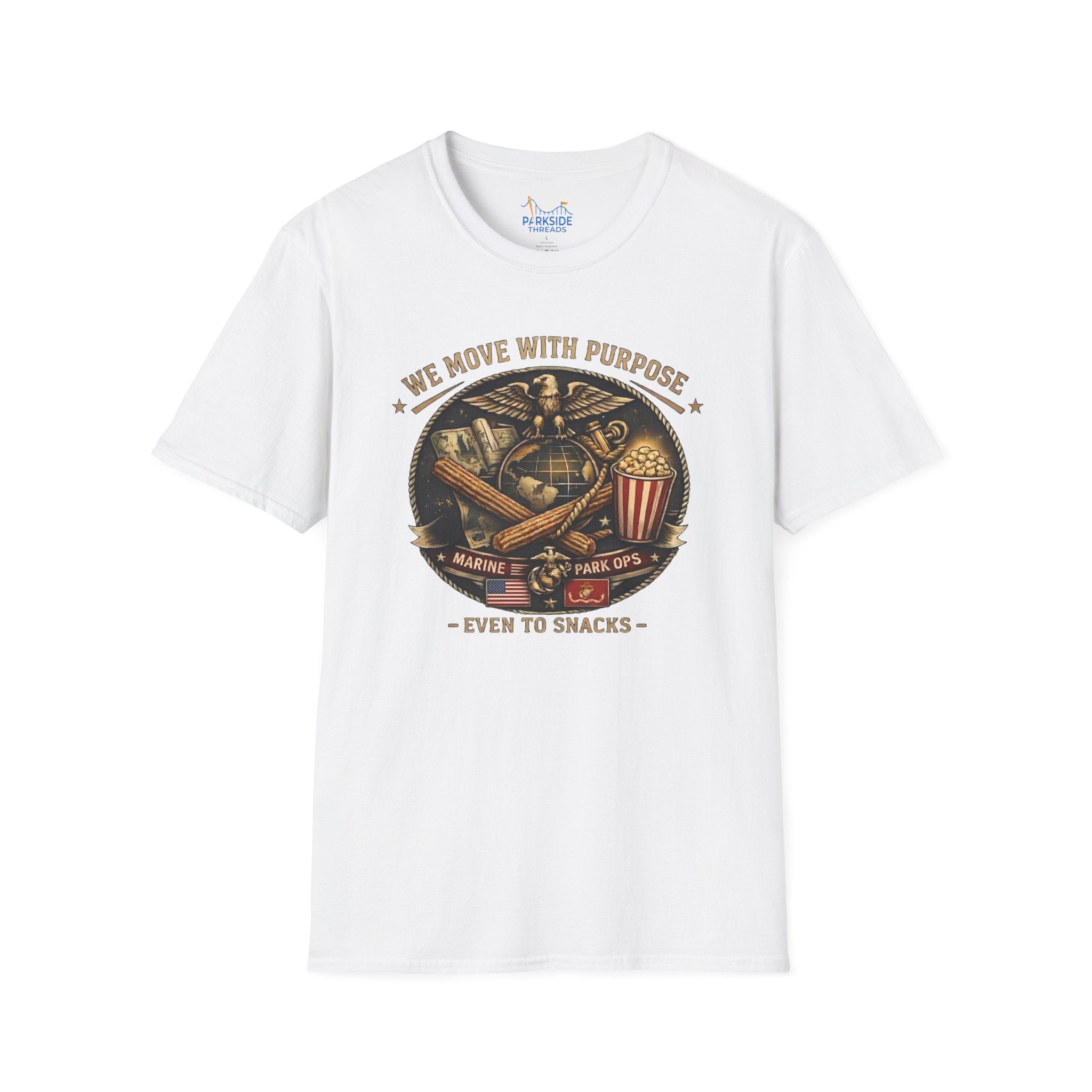 We Move With Purpose Marine Snack Shirt