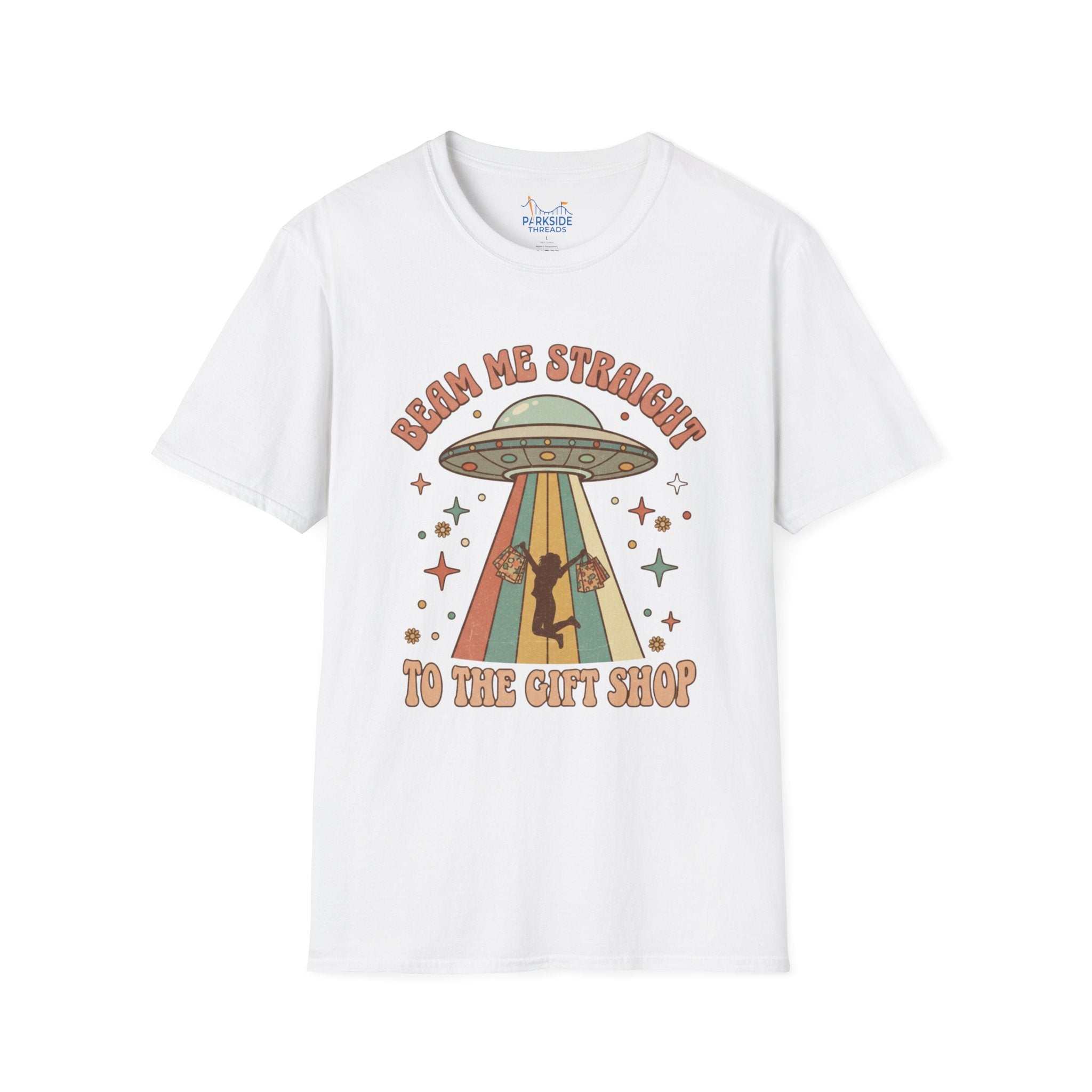 Beam Me Straight to the Gift Shop – Theme Park Mom Tee