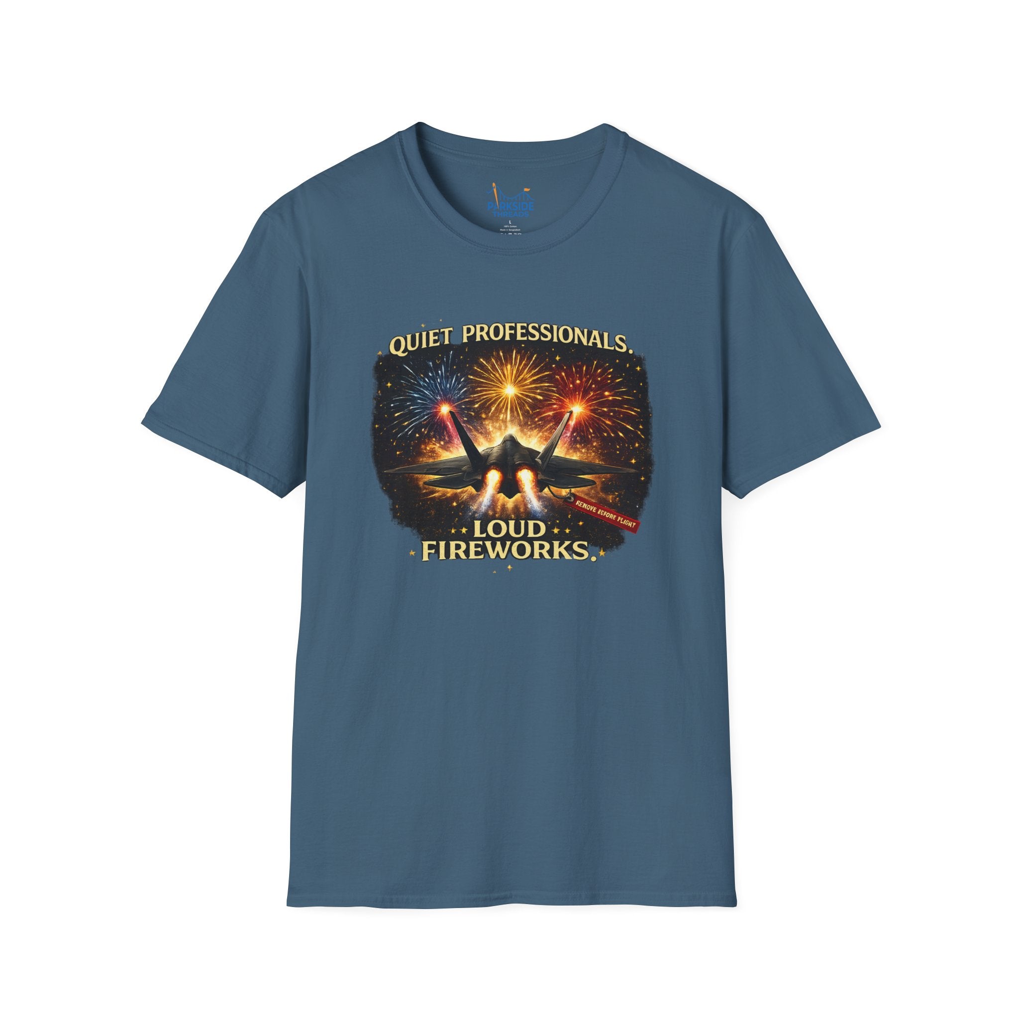 Quiet Professionals Loud Fireworks Air Force Theme Park Fireworks T-Shirt