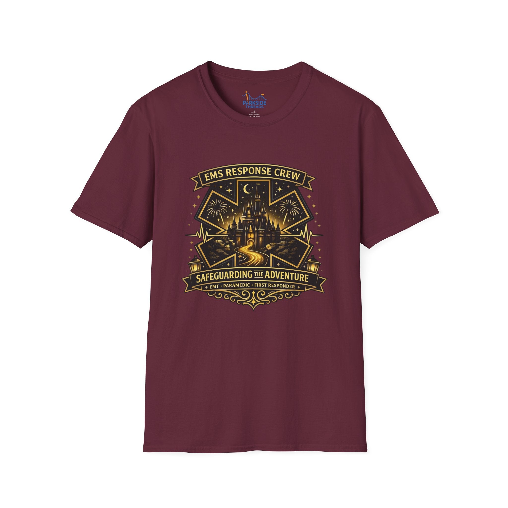 Safeguarding the Adventure EMS First Responder Theme Park T-Shirt
