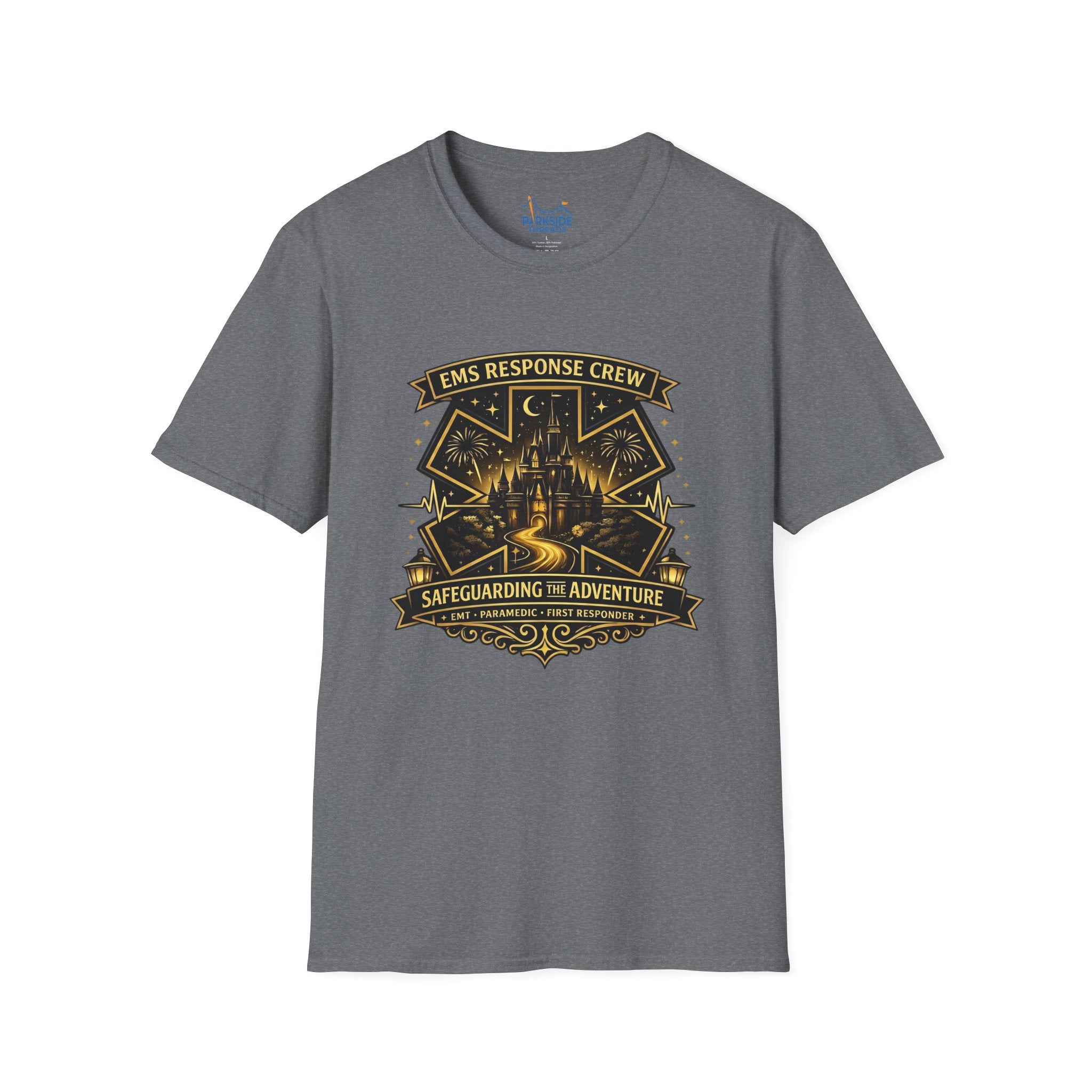Safeguarding the Adventure EMS First Responder Theme Park T-Shirt