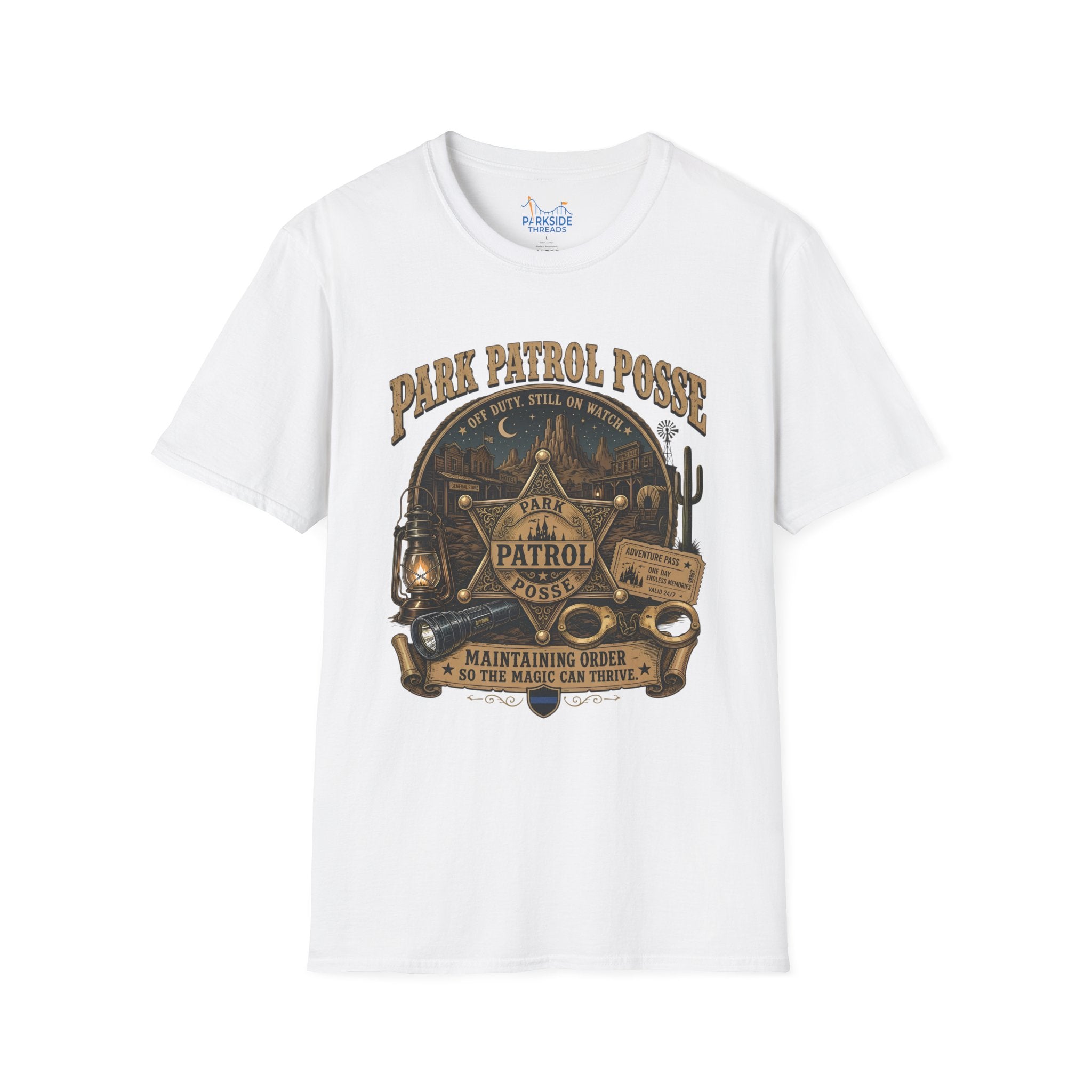 Park Patrol Posse Police Officer Theme Park Shirt, Off Duty Cop Western Vacation Tee, Law Enforcement Gift