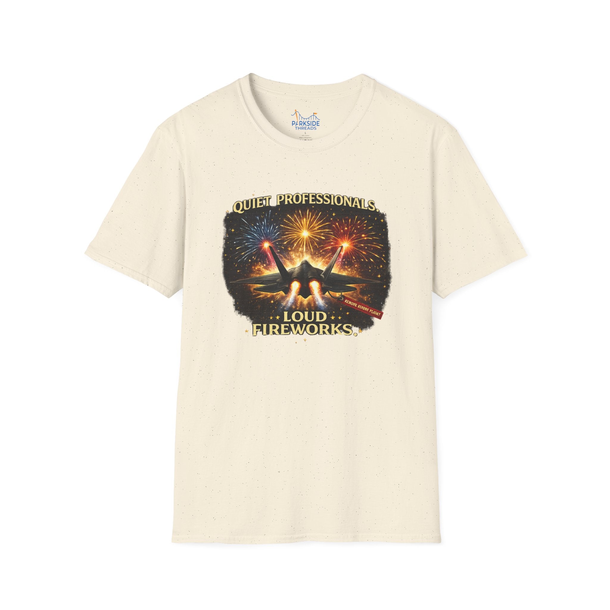 Quiet Professionals Loud Fireworks Air Force Theme Park Fireworks T-Shirt