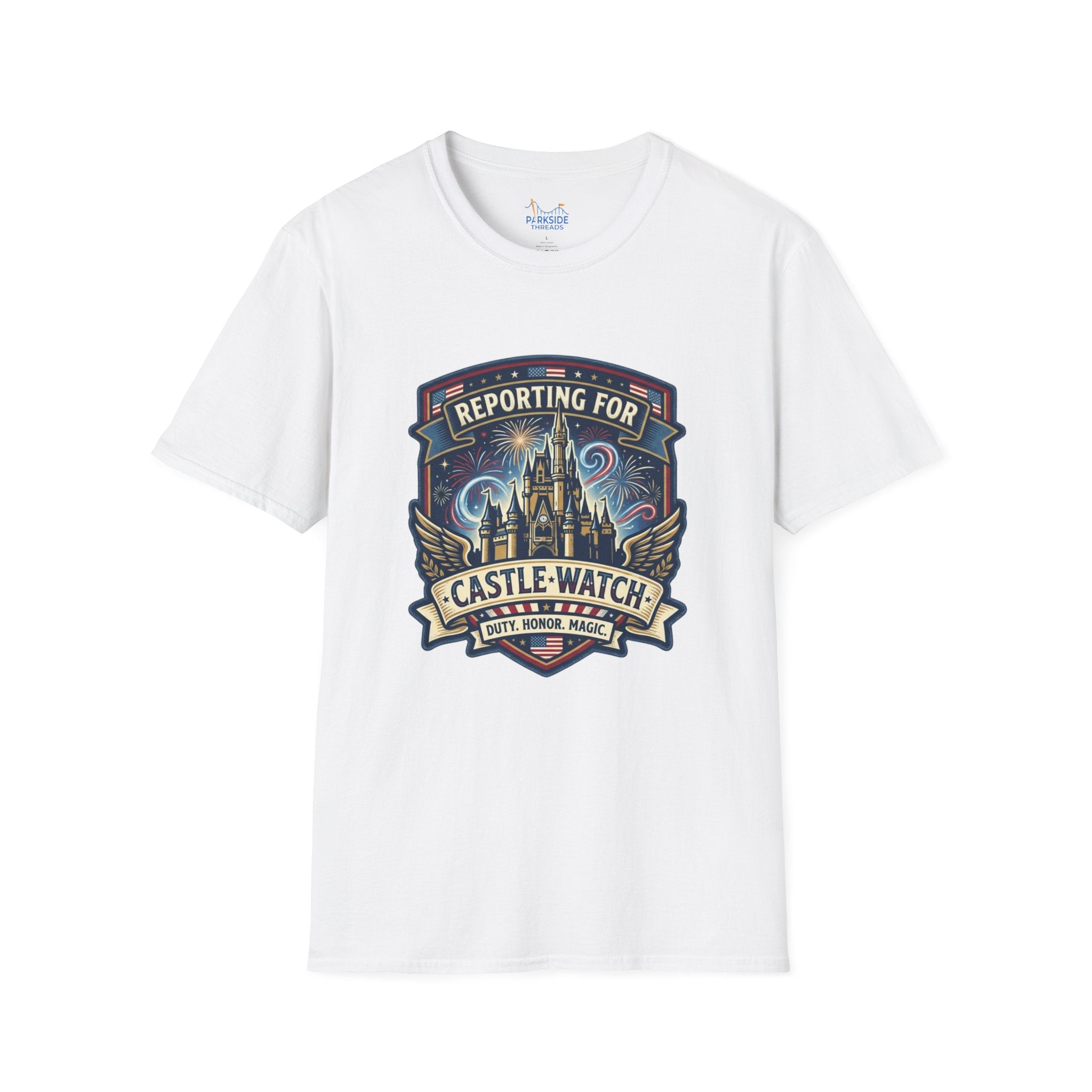 Reporting for Castle Watch Military Family Vacation Tee