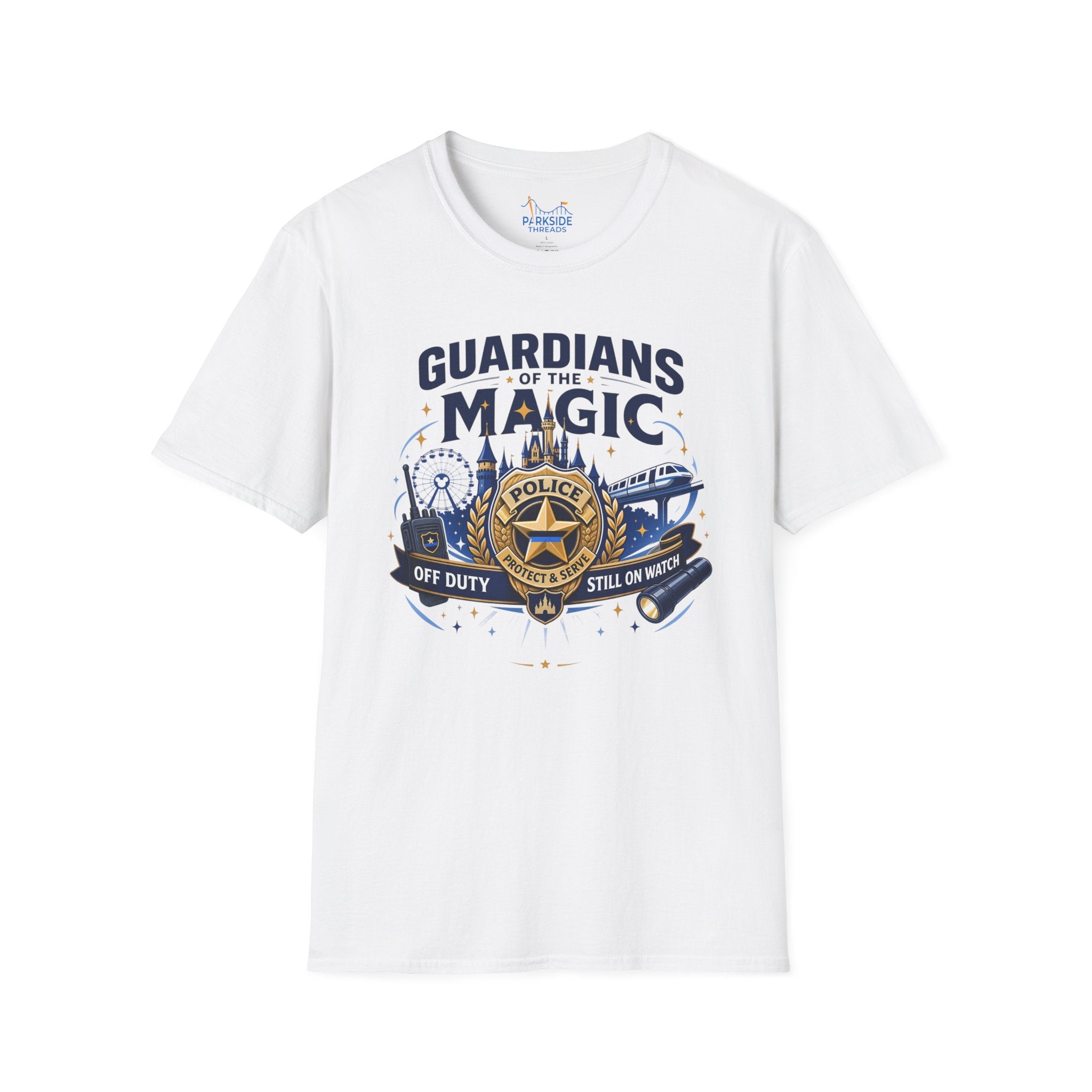 Guardians of the Magic Police Officer Theme Park Shirt, Off Duty Cop Vacation Tee, Law Enforcement Gift