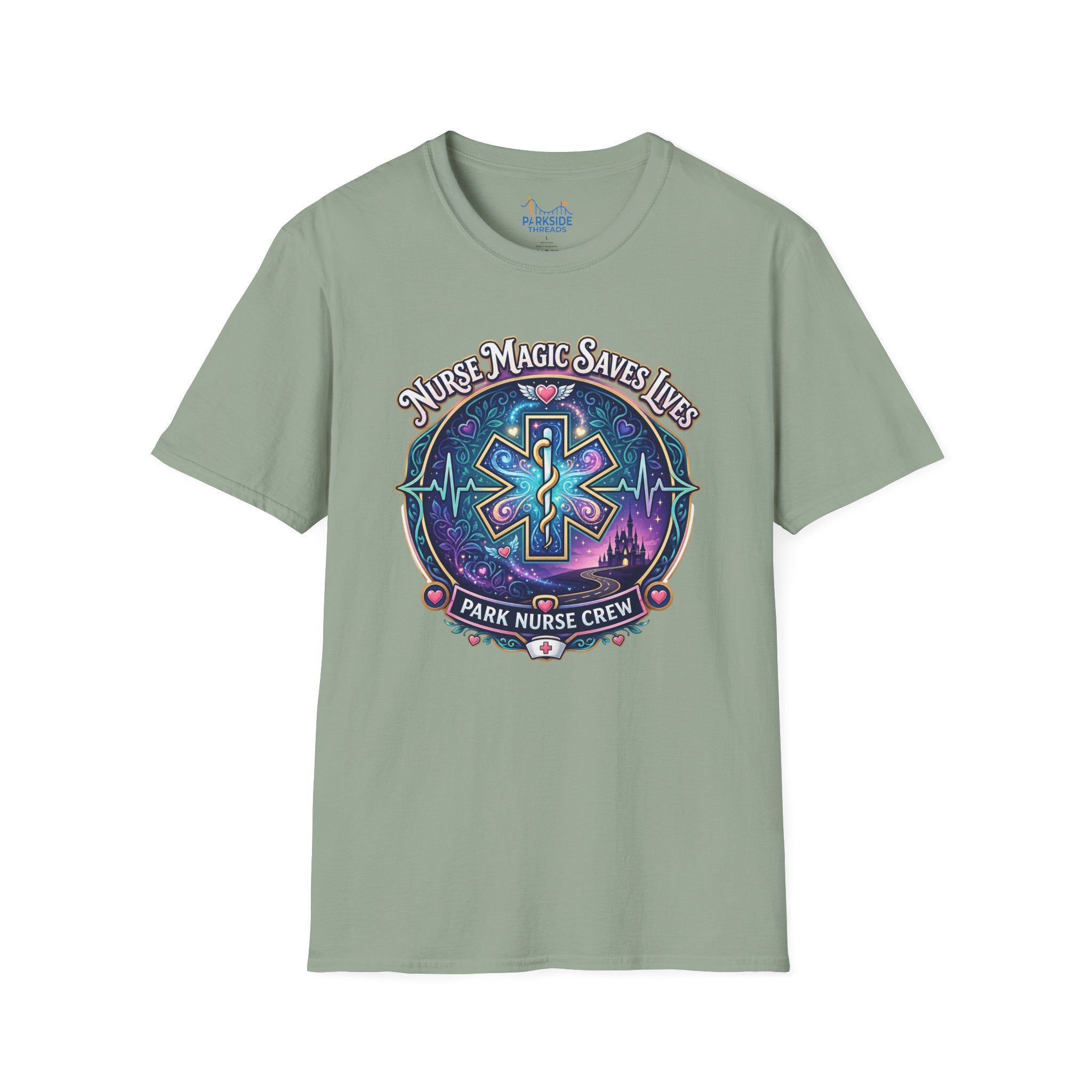Nurse Magic Saves Lives Park Nurse Crew First Responder T-Shirt