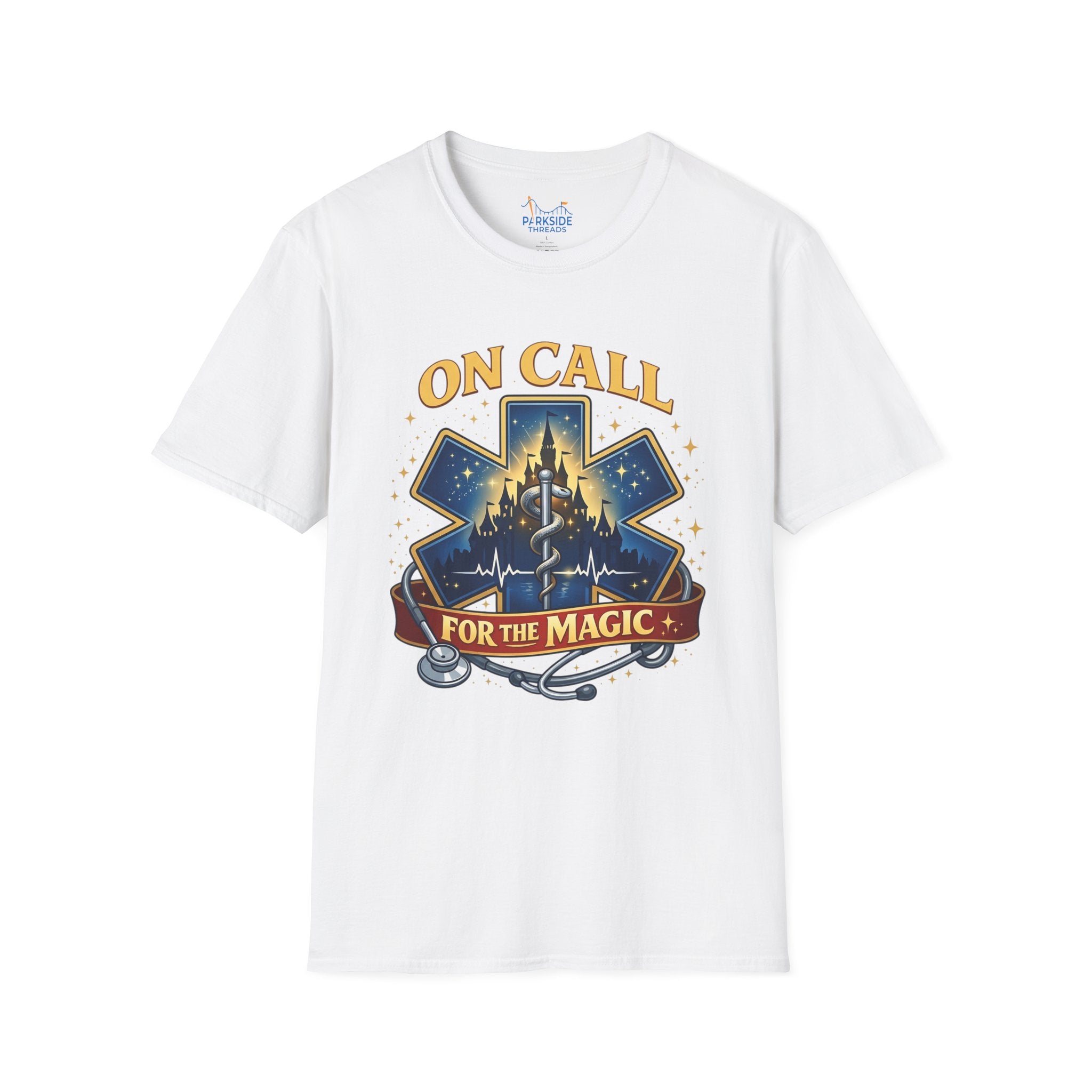 On Call For The Magic EMS First Responder Theme Park T-Shirt