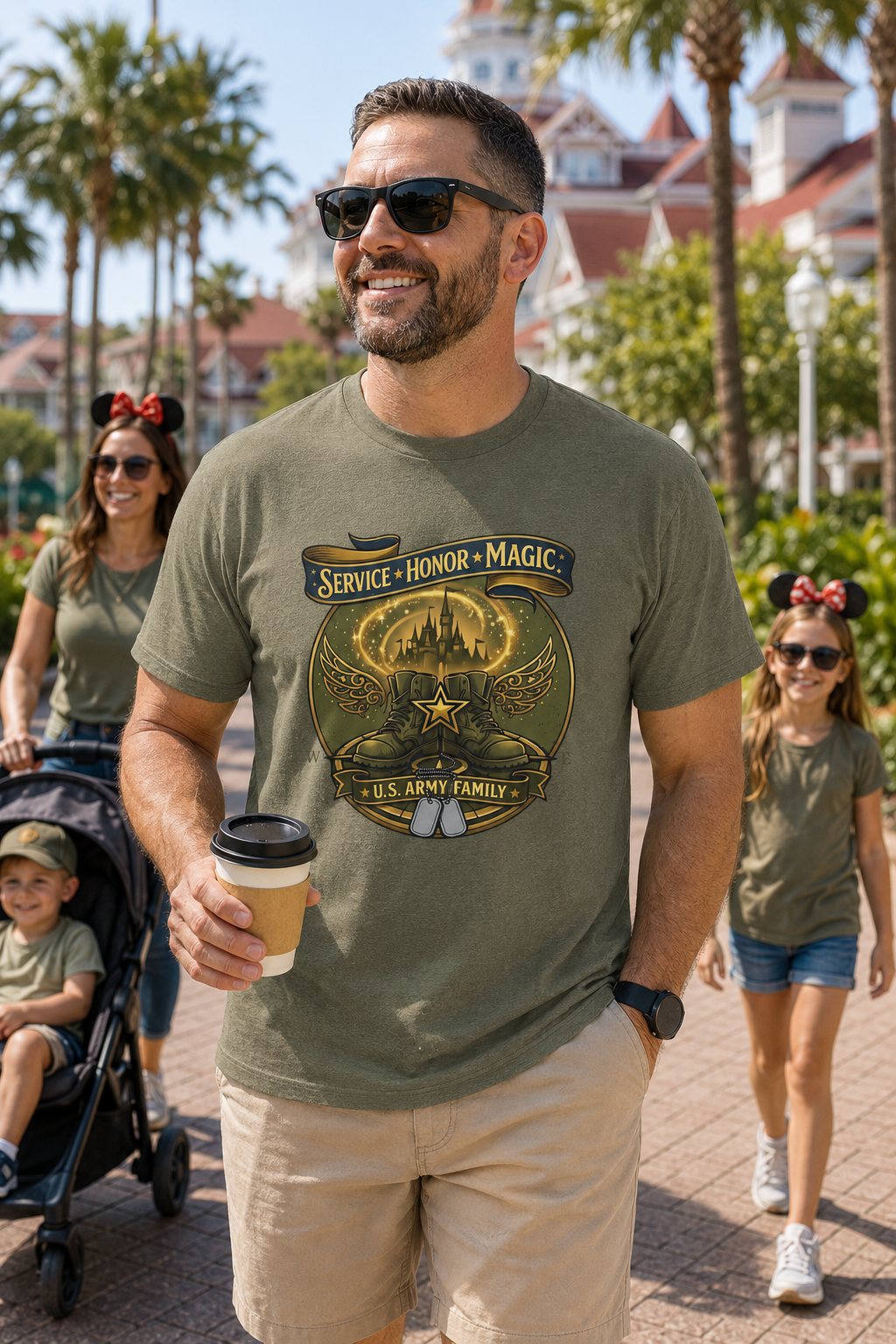 Service Honor Magic Army Family Shirt