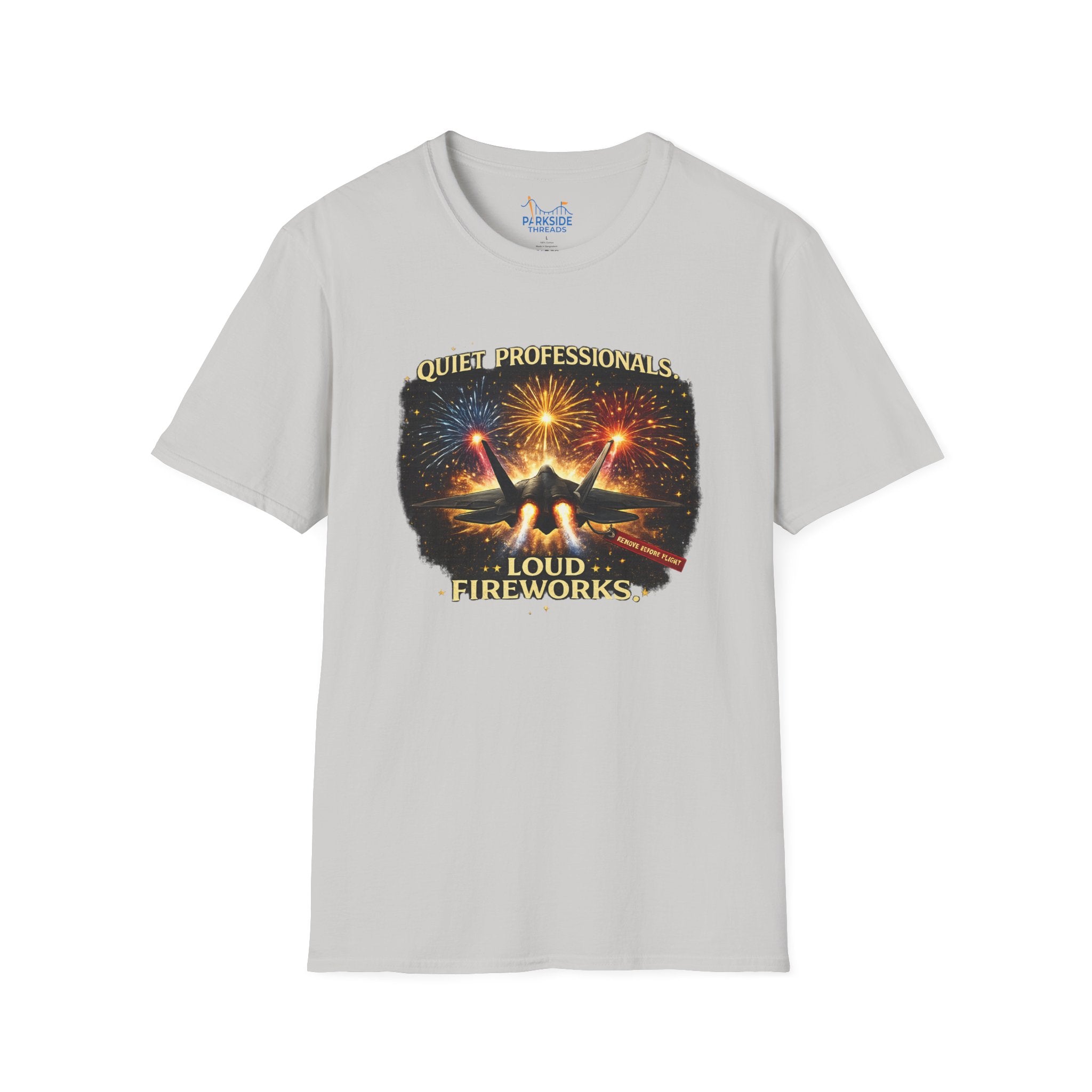 Quiet Professionals Loud Fireworks Air Force Theme Park Fireworks T-Shirt