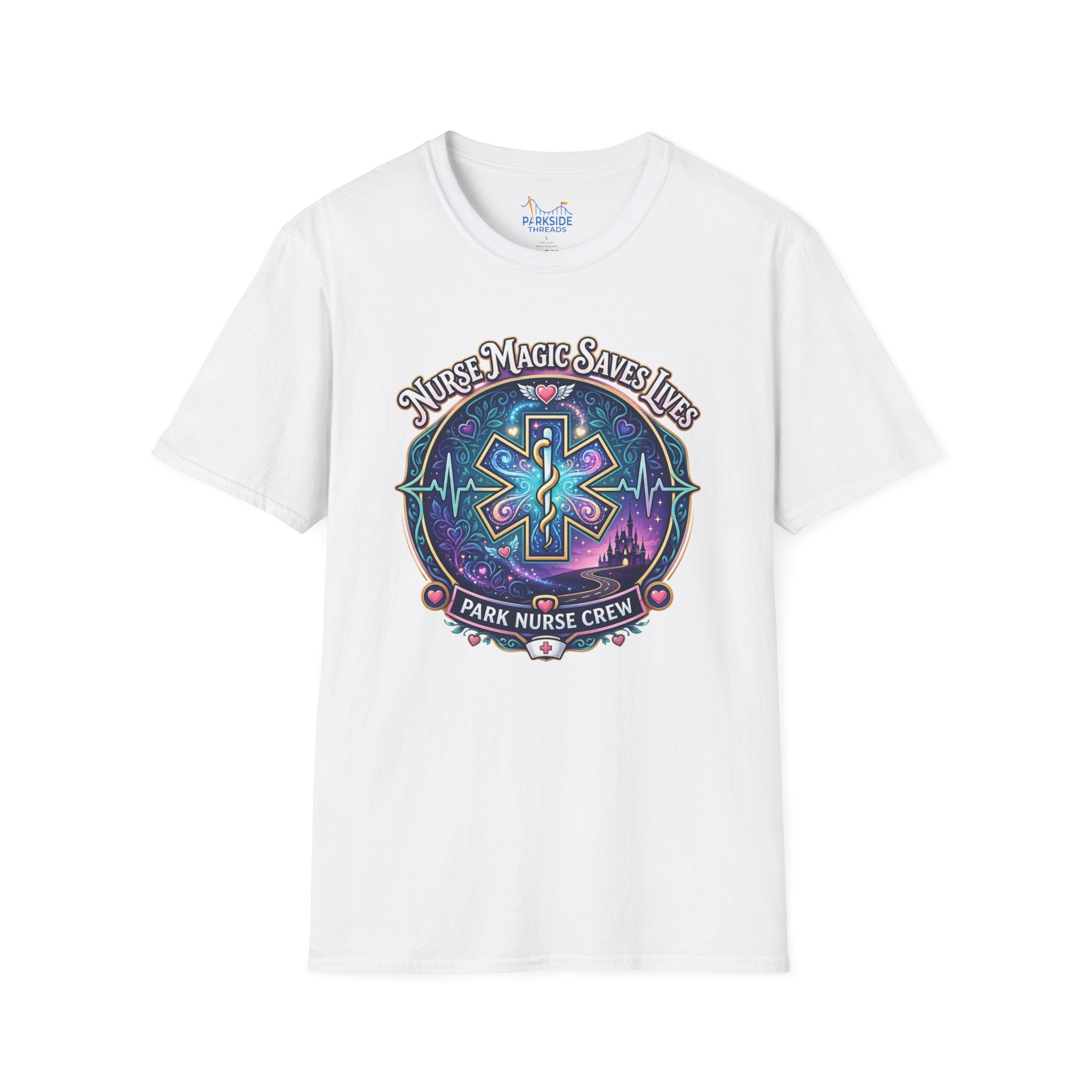 Nurse Magic Saves Lives Park Nurse Crew First Responder T-Shirt