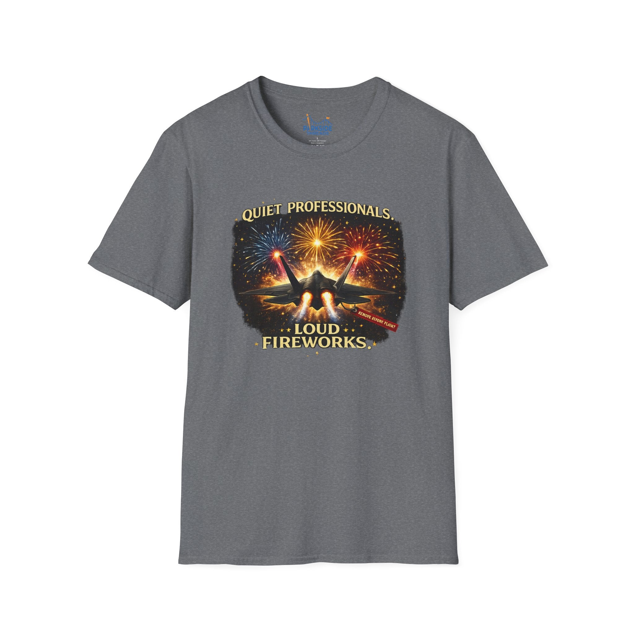 Quiet Professionals Loud Fireworks Air Force Theme Park Fireworks T-Shirt