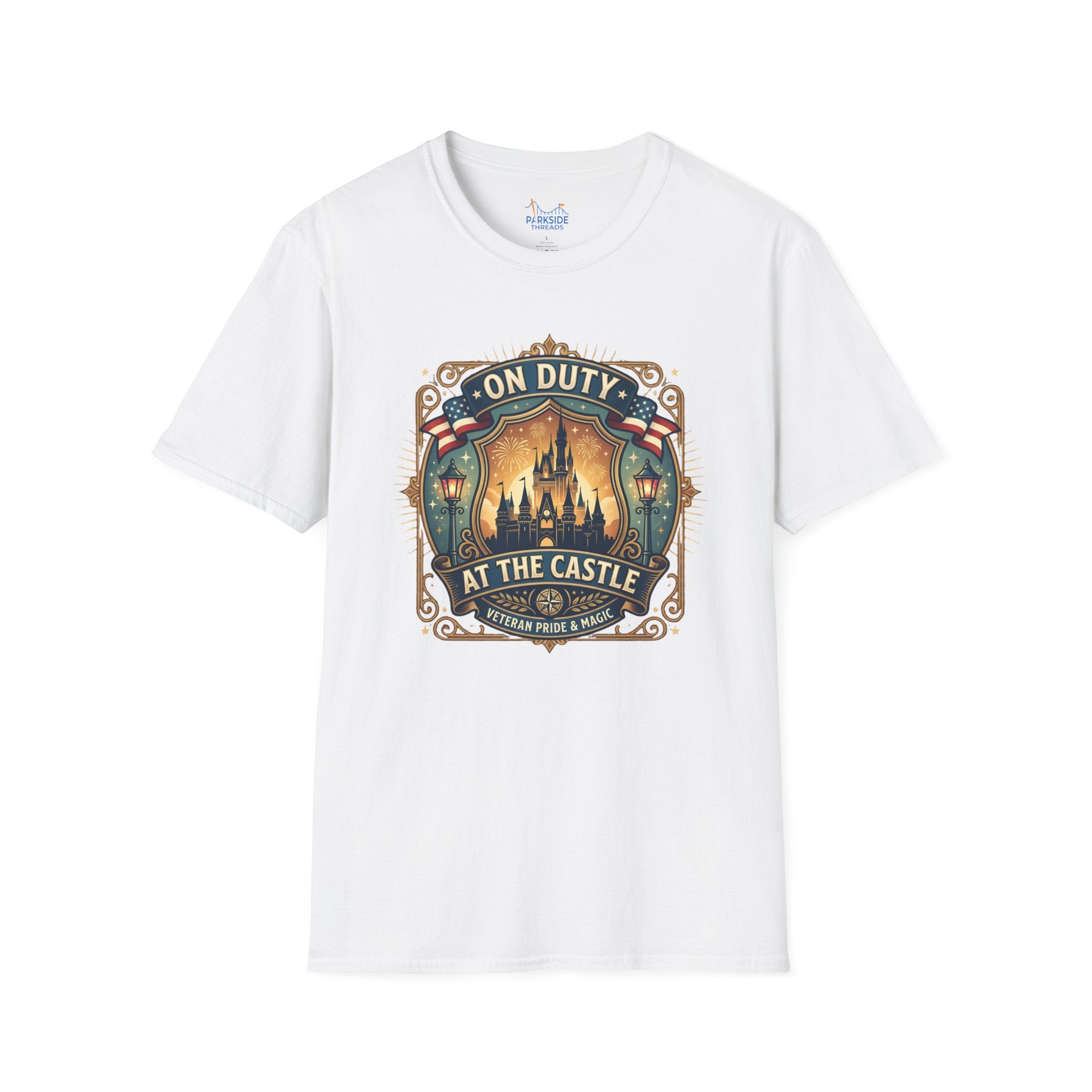 On Duty at the Castle Veteran Military Vacation Tee