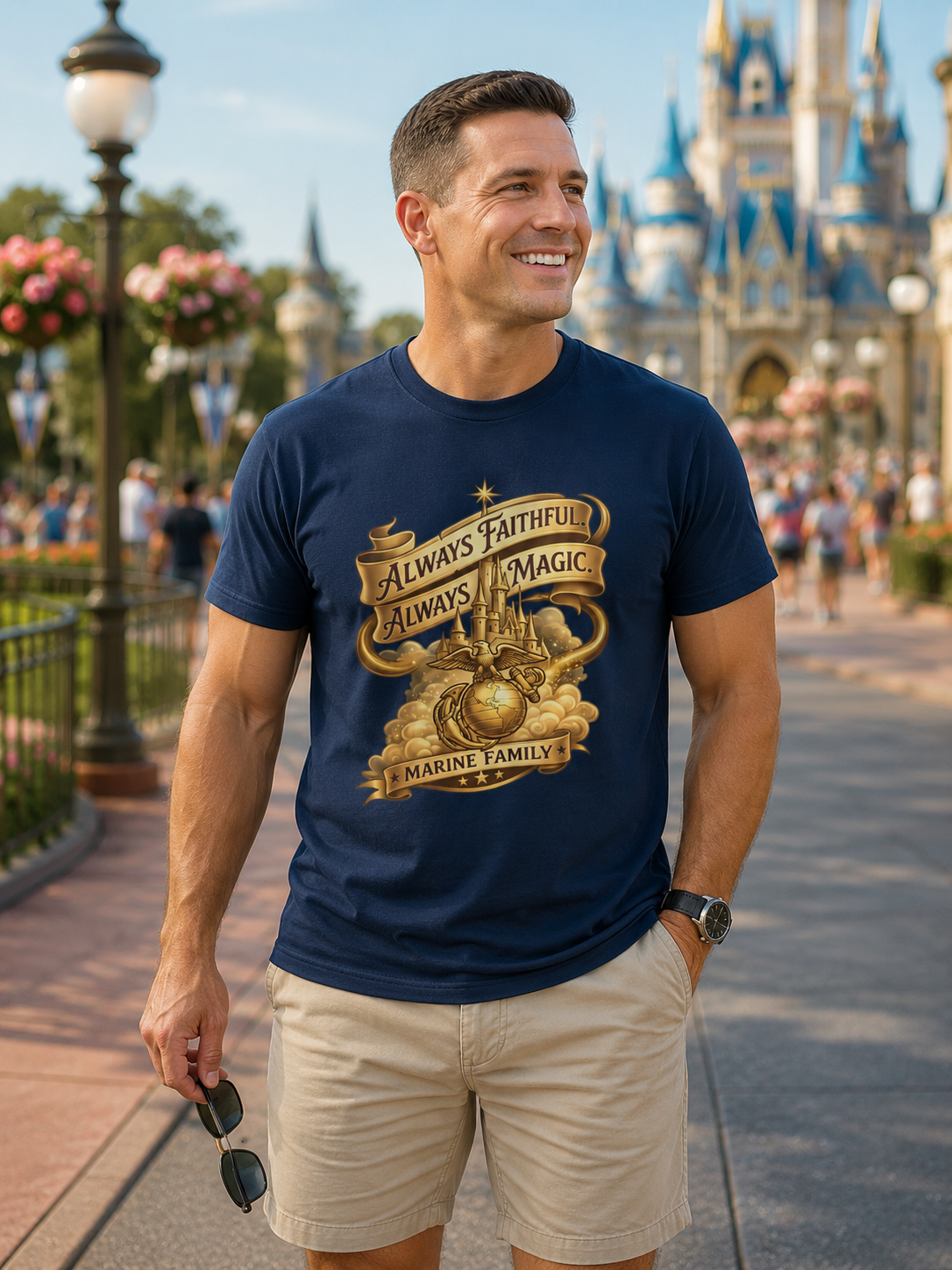 Always Faithful Always Magic Marine Family Shirt