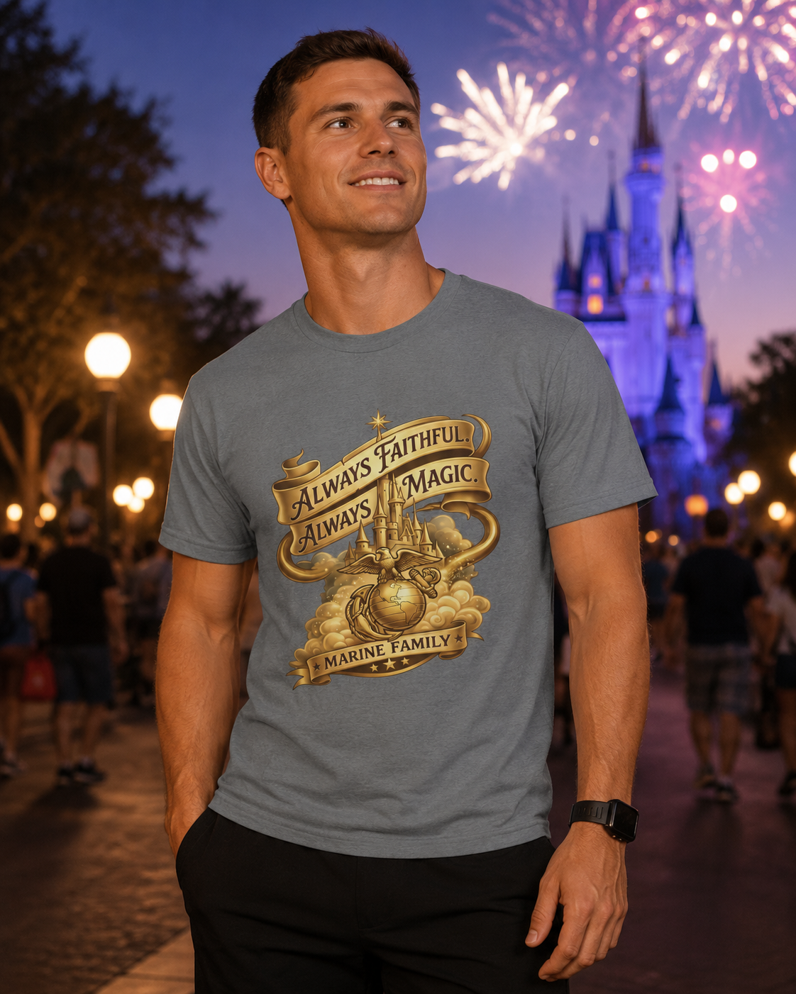 Always Faithful Always Magic Marine Family Shirt