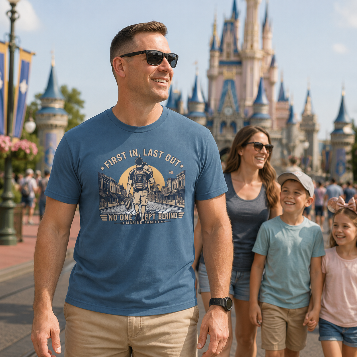 First In Last Out Marine Family Shirt