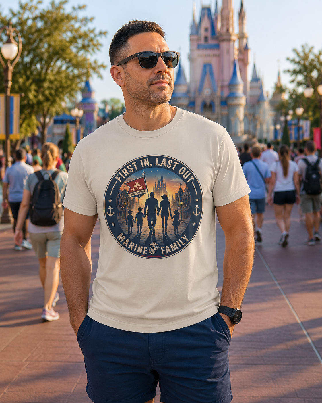 First In Last Out Marine Family Park Shirt