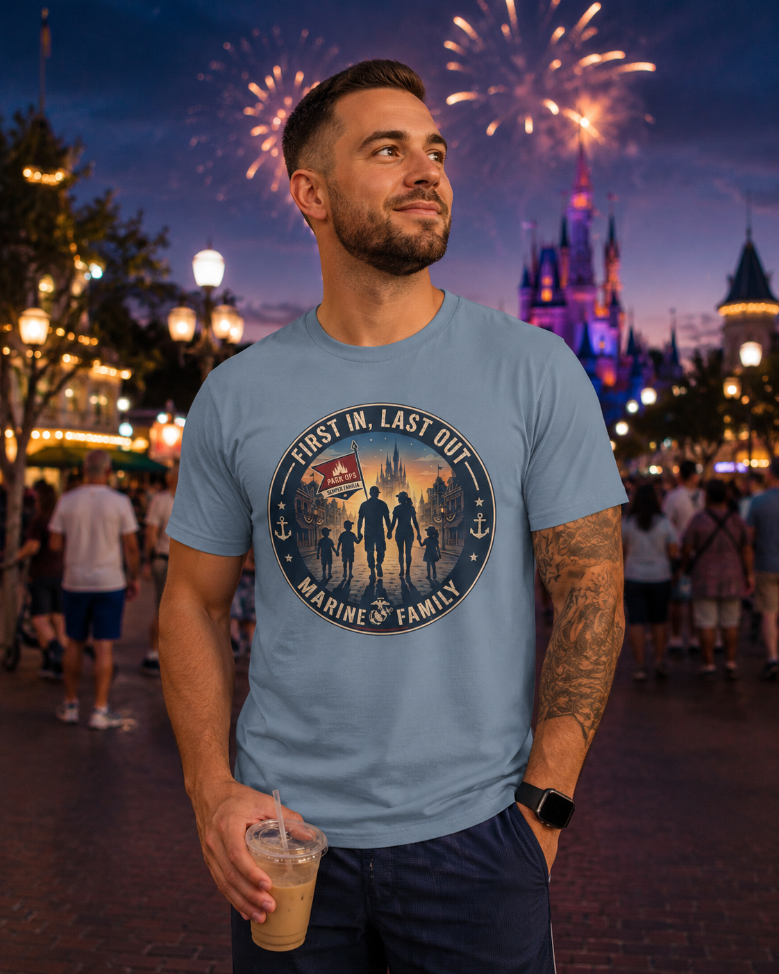 First In Last Out Marine Family Park Shirt