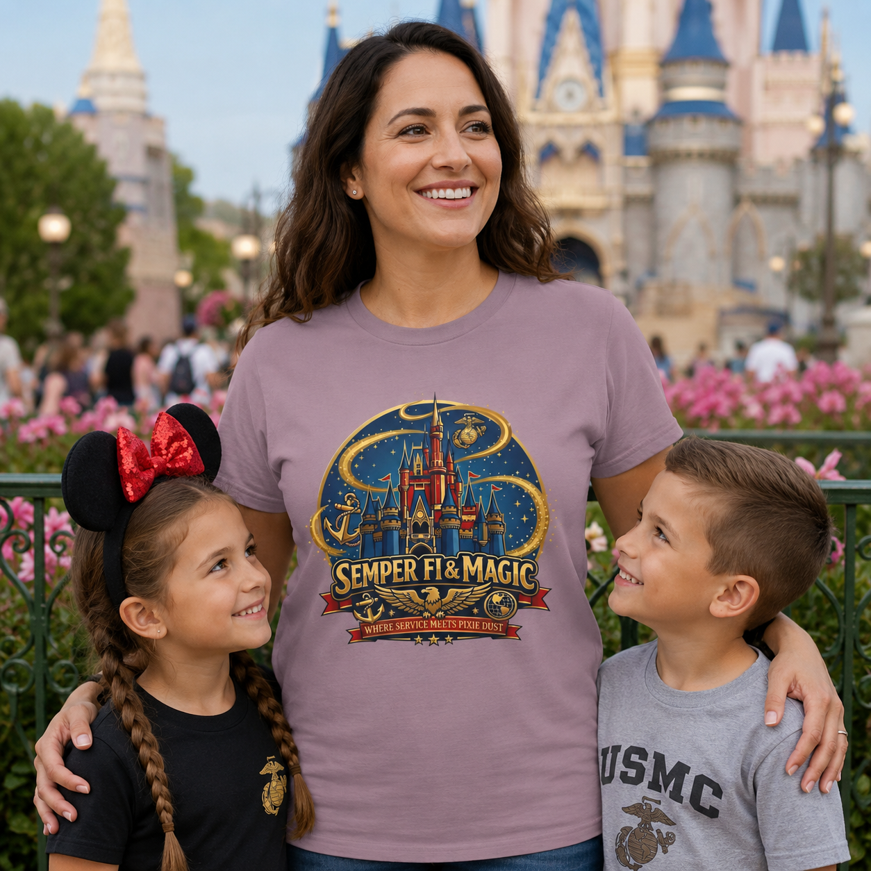 Semper Fi & Magic Marine Family Shirt