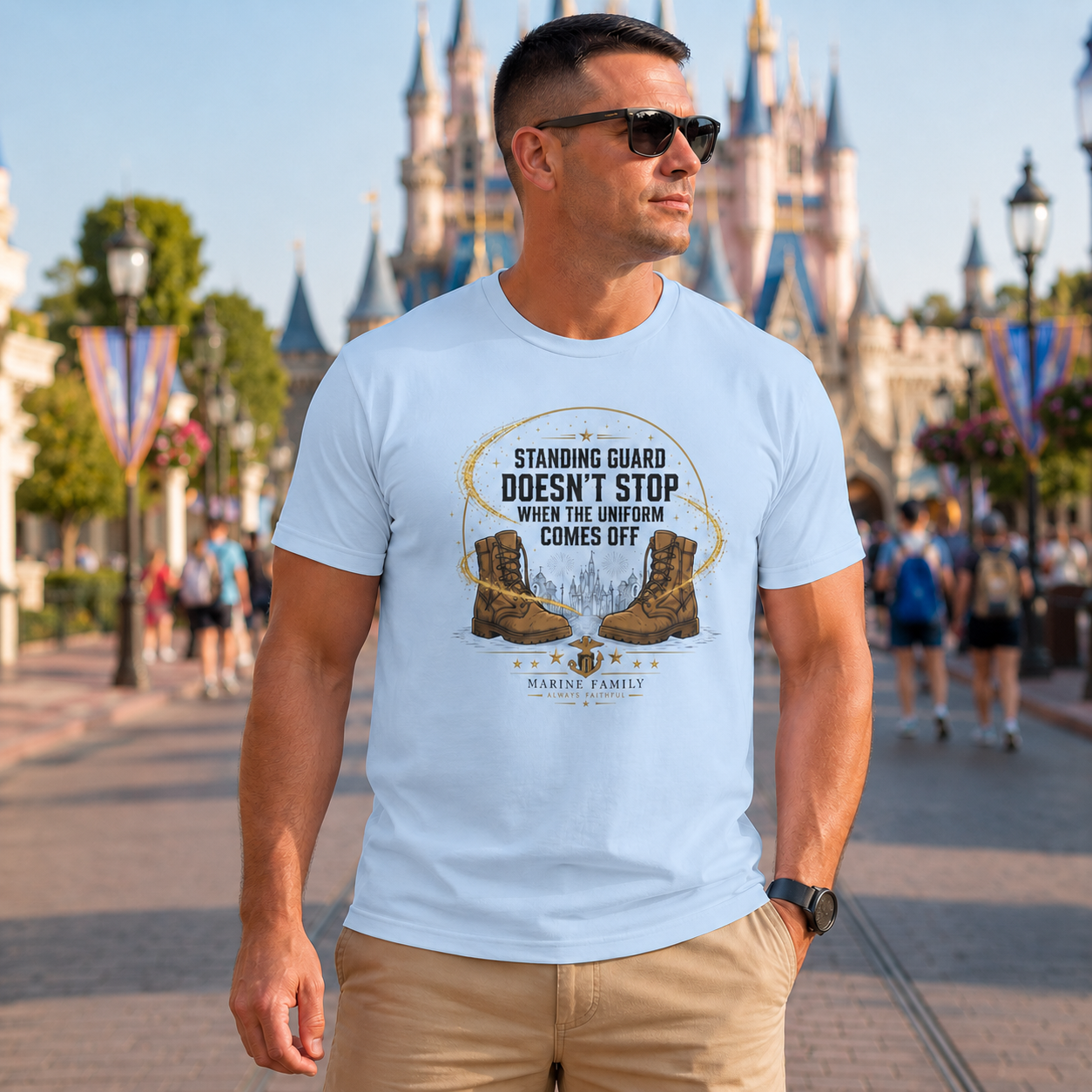 Standing Guard Off Duty Marines Shirt