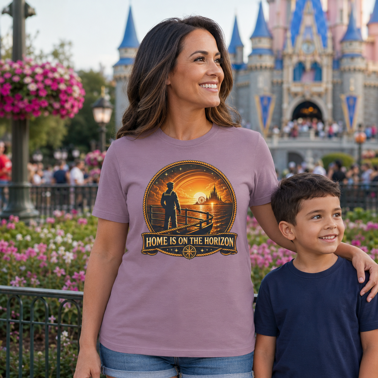 Home Is on the Horizon Navy Shirt