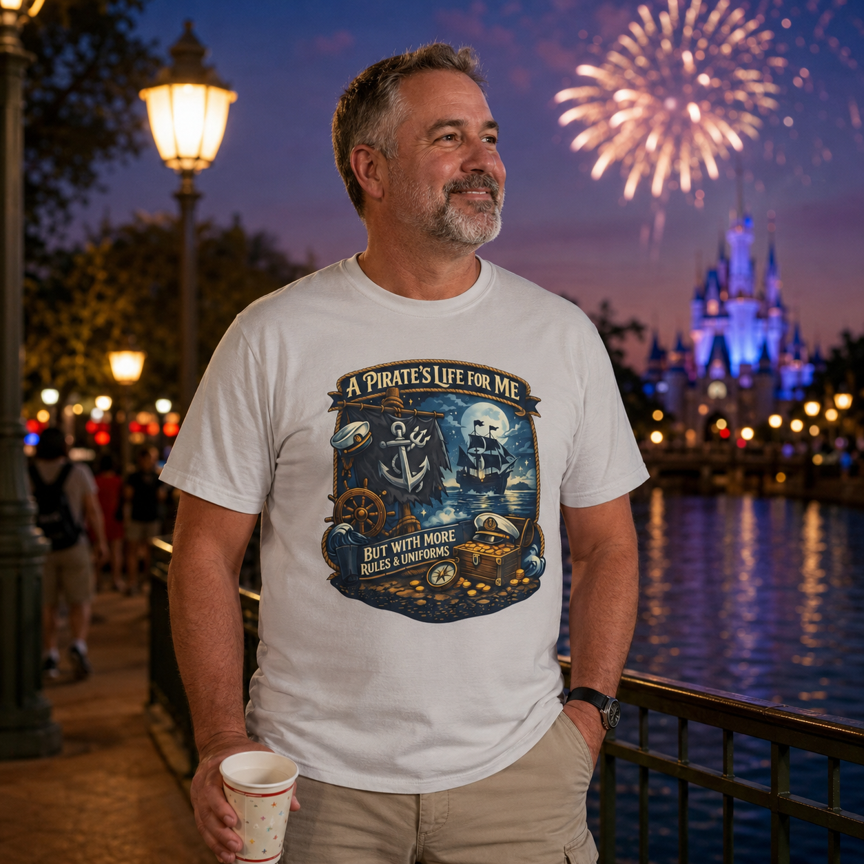 Pirate Life Navy Vacation Shirt