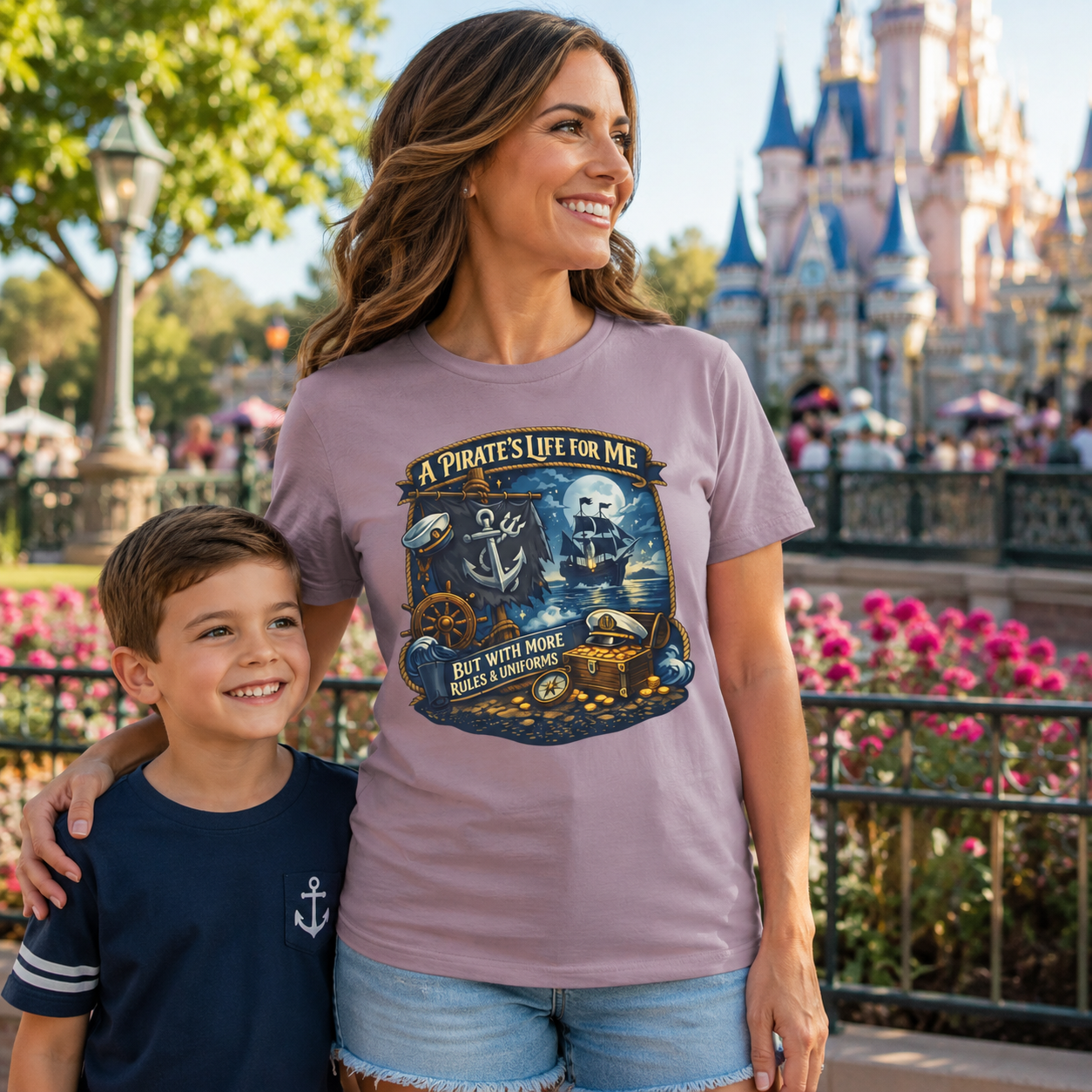 Pirate Life Navy Vacation Shirt