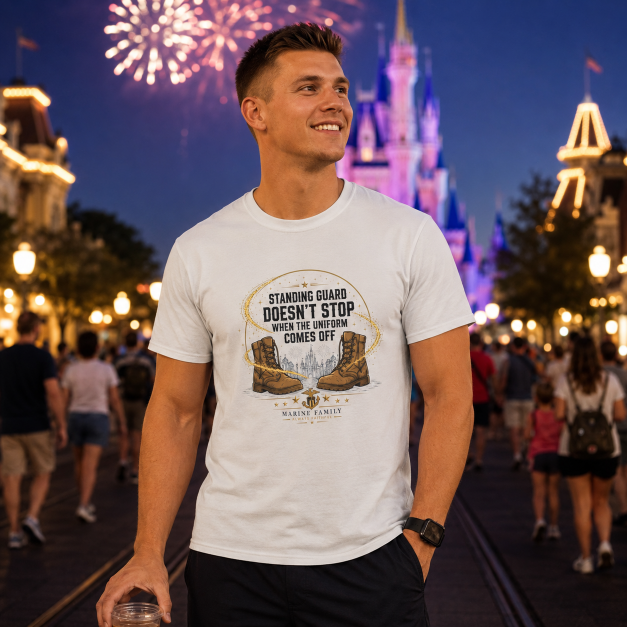 Standing Guard Off Duty Marines Shirt