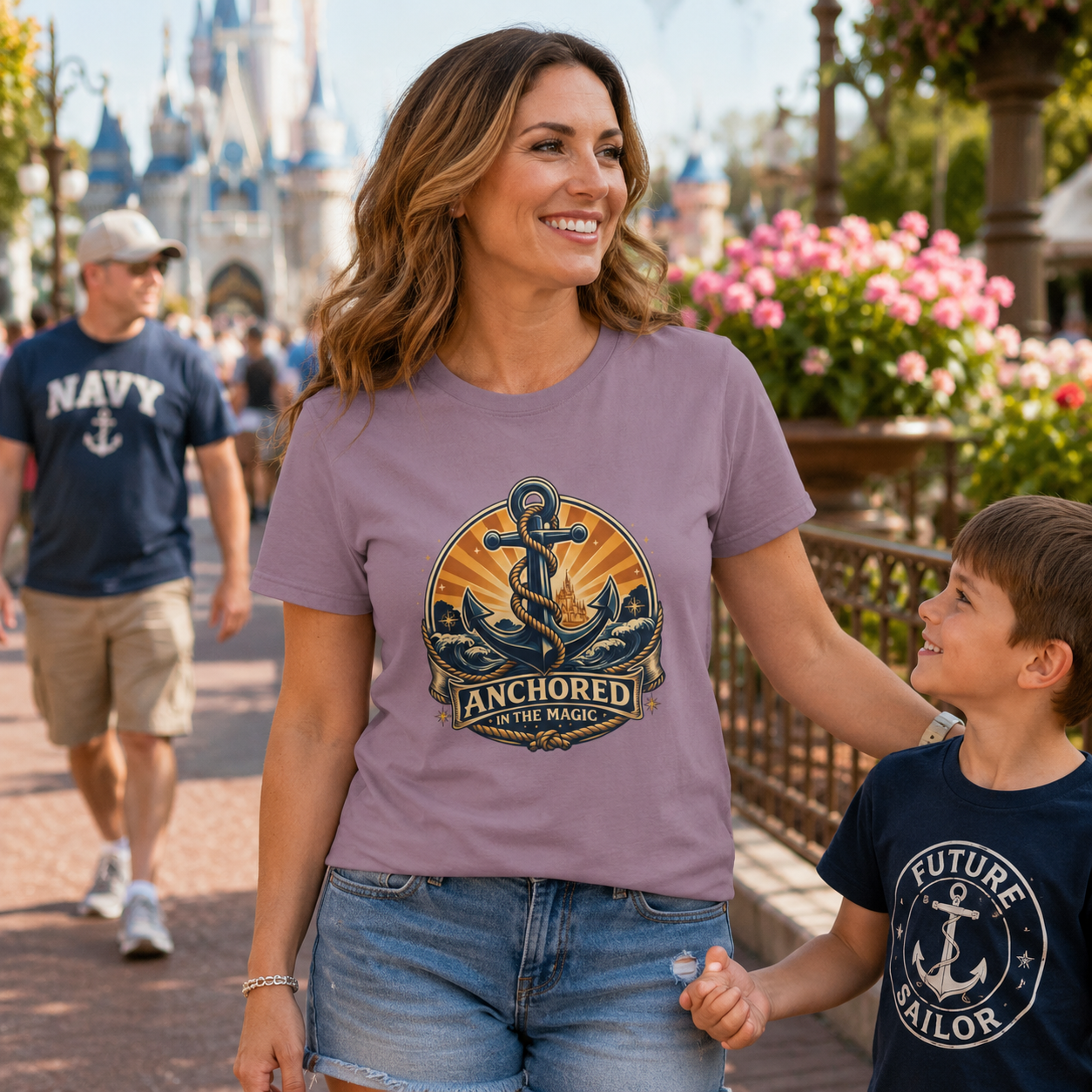Anchored in the Magic Navy Shirt