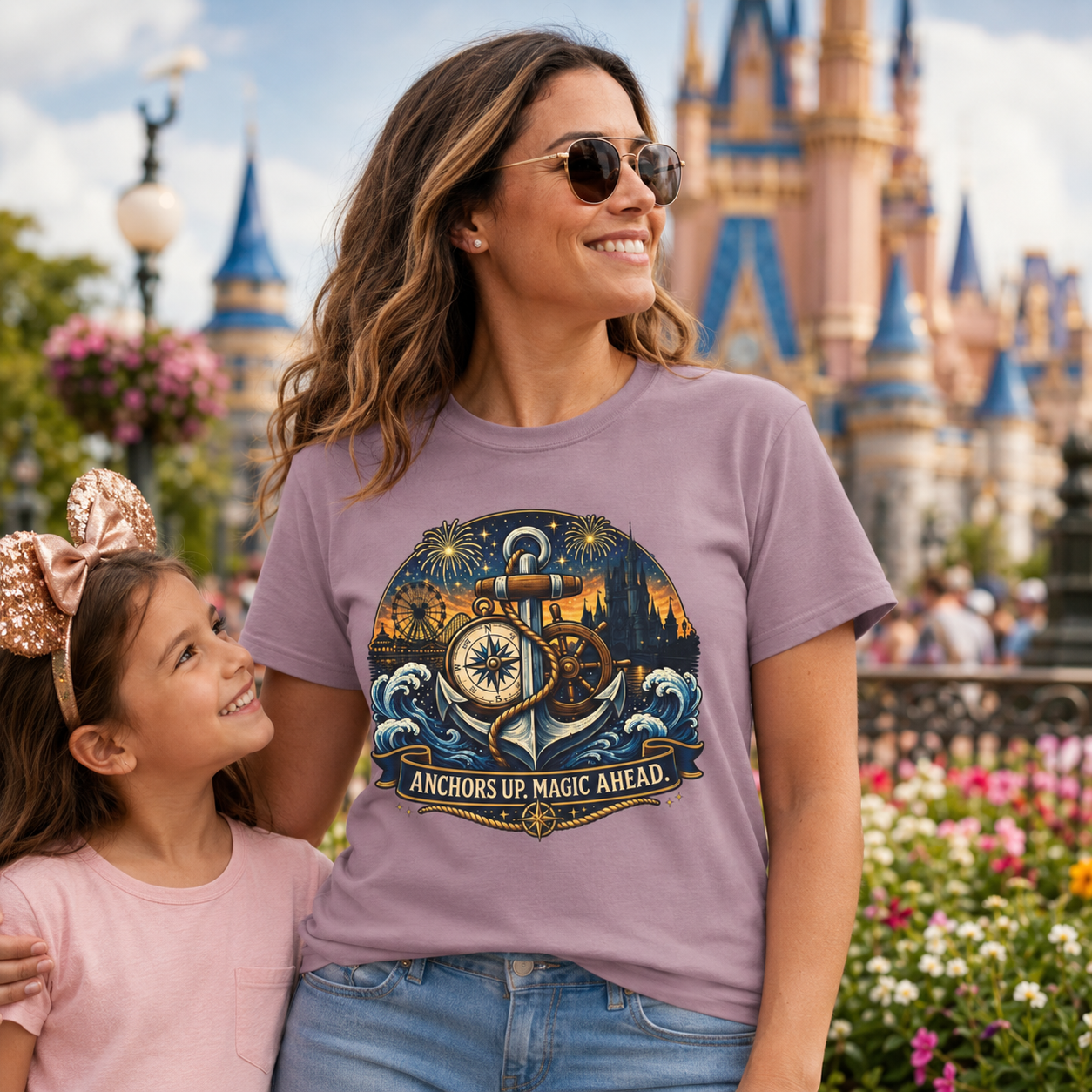 Anchors Up Magic Ahead Navy Shirt