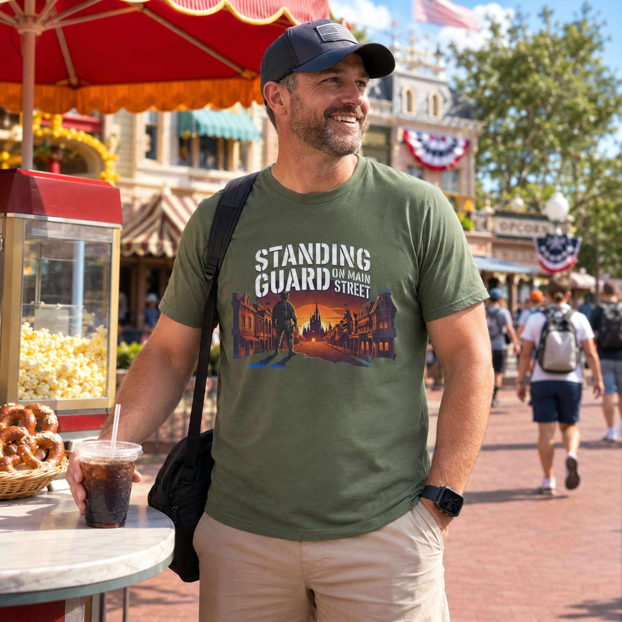 Standing Guard on Main Street Veteran Shirt