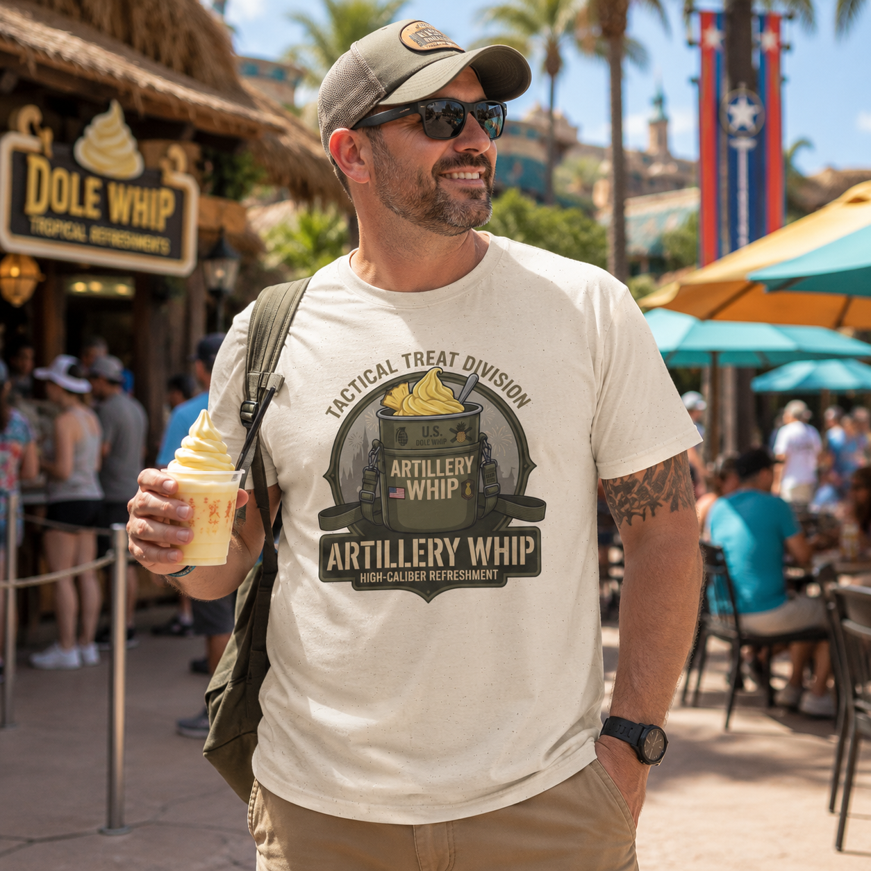 Artillery Whip Army Snack Shirt – Funny Military Theme Park Tee