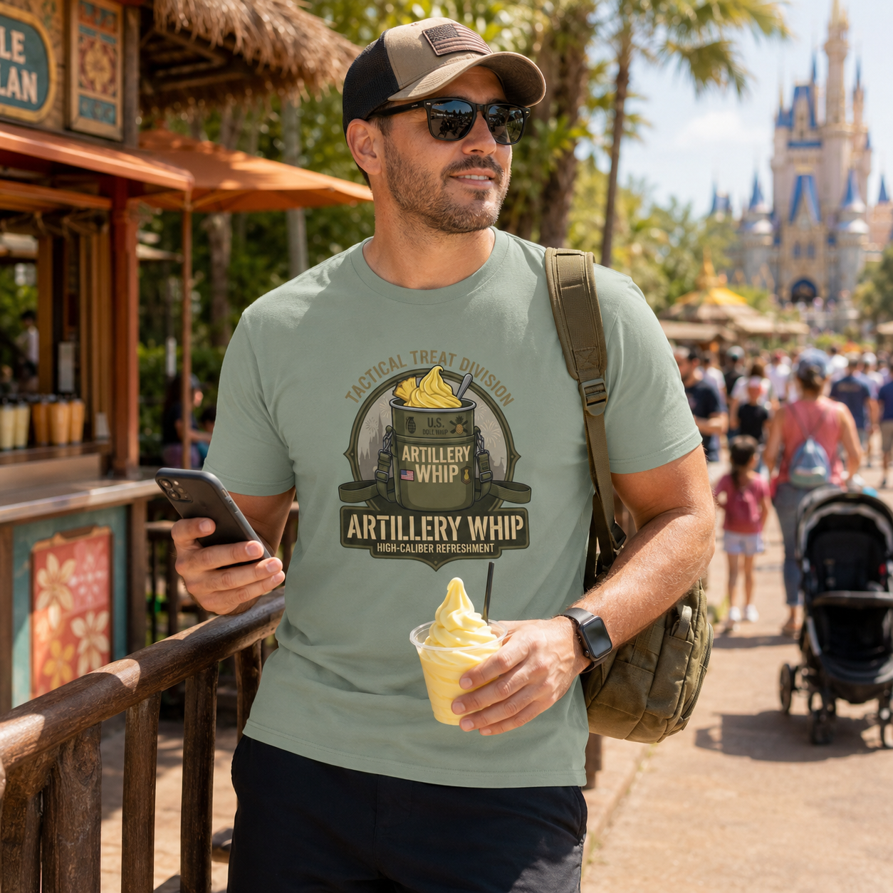 Artillery Whip Army Snack Shirt – Funny Military Theme Park Tee