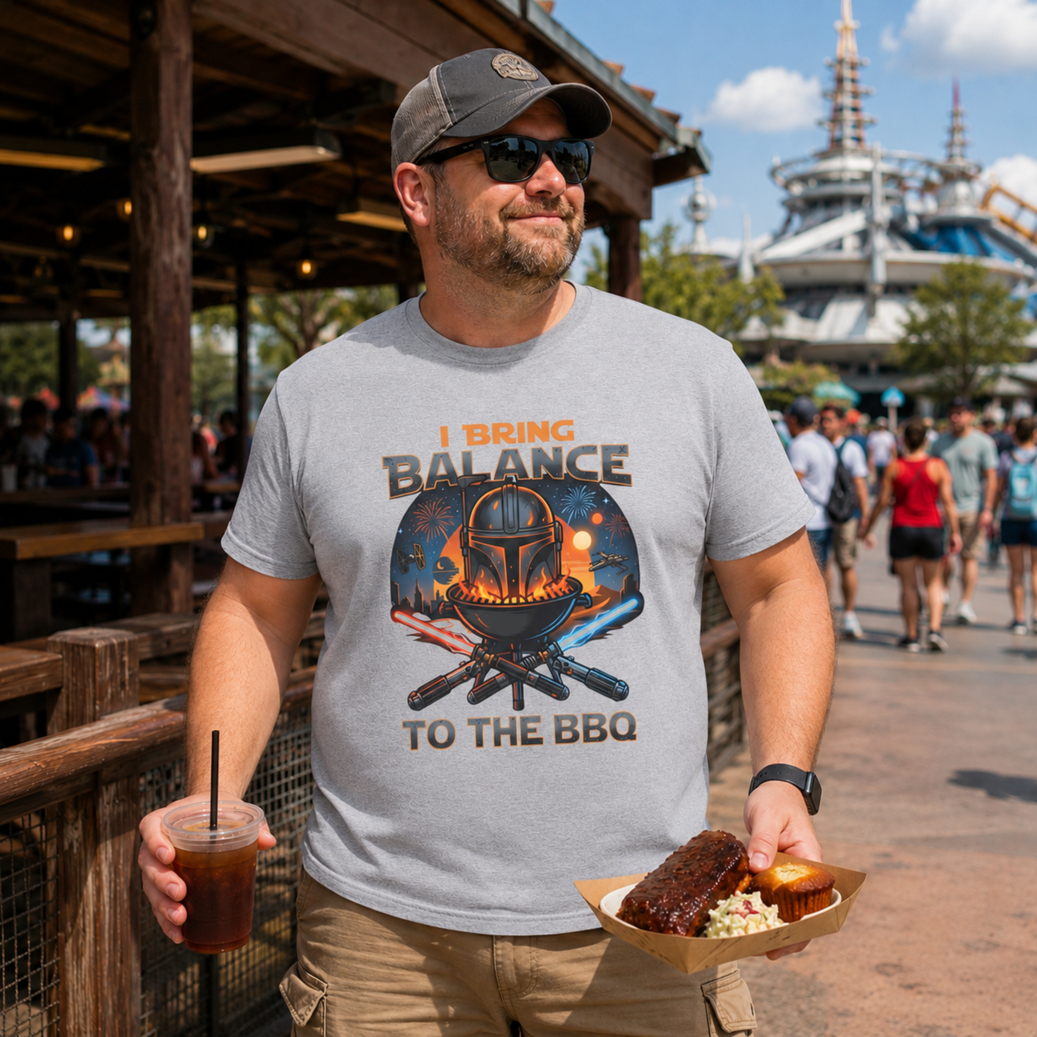 I Bring Balance To The BBQ Park Dad Shirt – Funny BBQ Dad Tee
