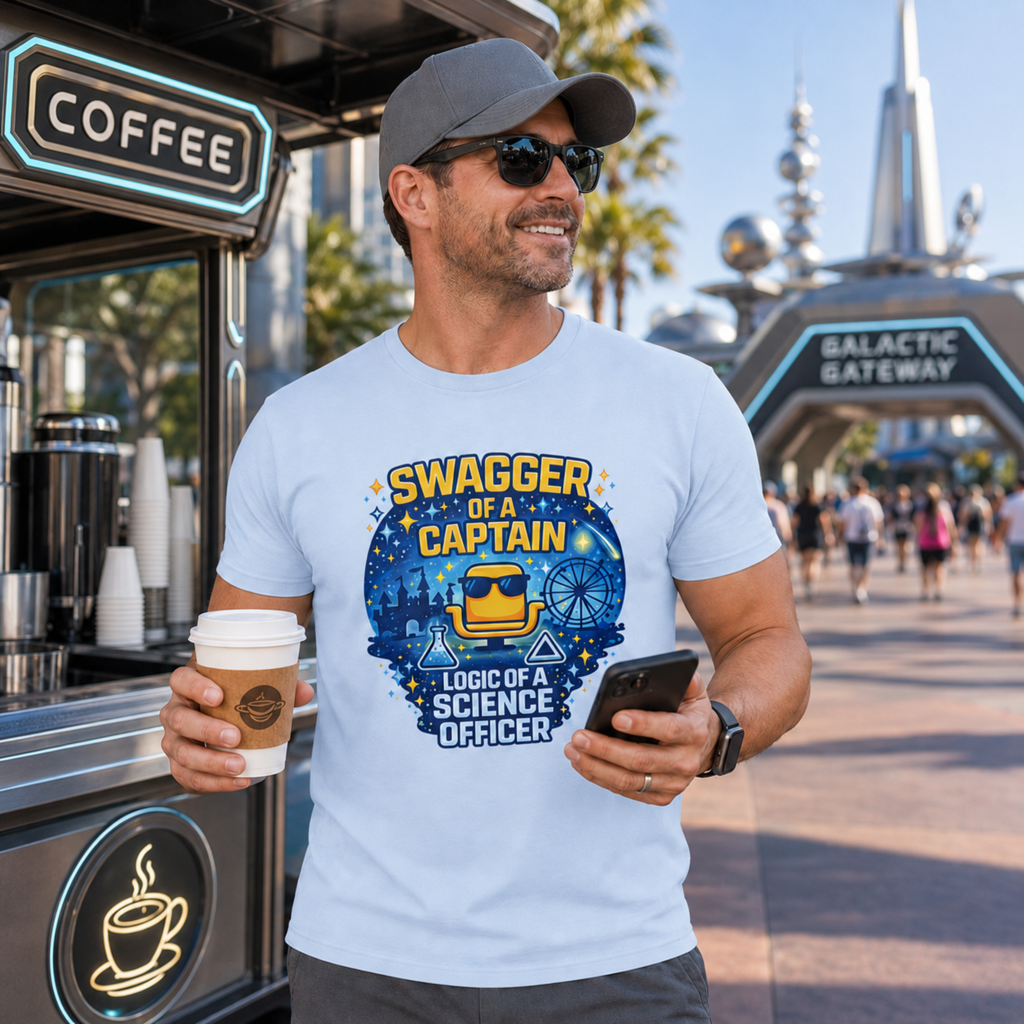 Swagger Of A Captain Logic Of A Science Officer Shirt – Star Trek Inspired Dad Tee