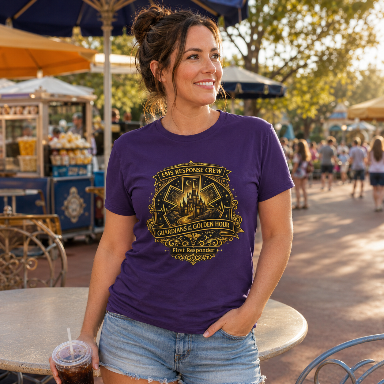 Guardians of the Golden Hour EMS First Responder Theme Park T-Shirt
