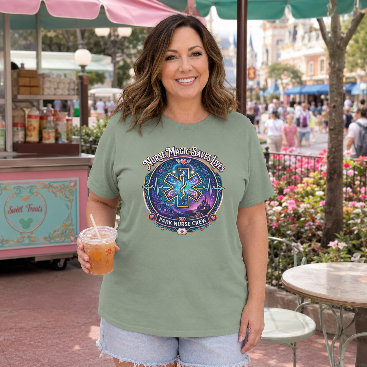 Nurse Magic Saves Lives Park Nurse Crew First Responder T-Shirt