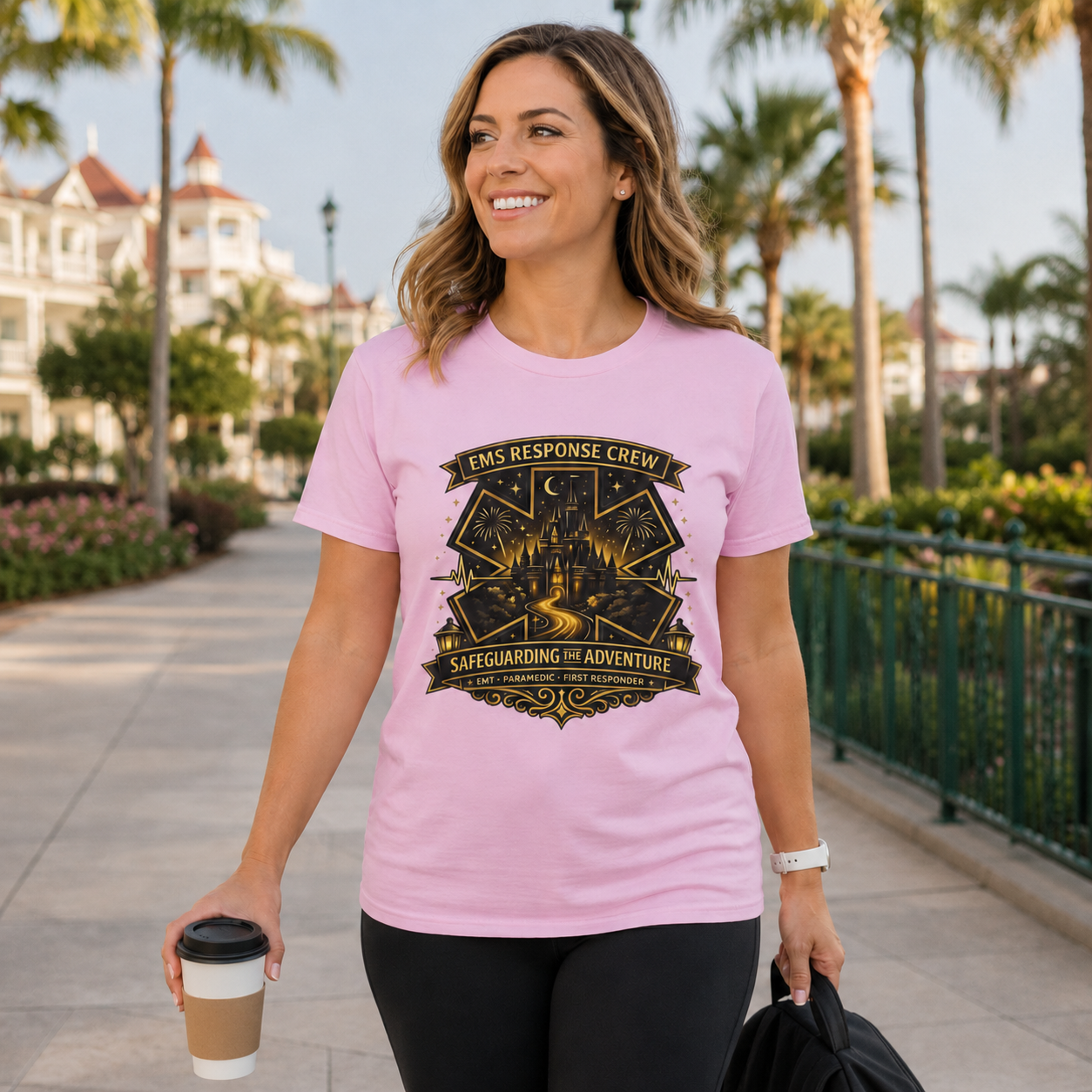 Safeguarding the Adventure EMS First Responder Theme Park T-Shirt