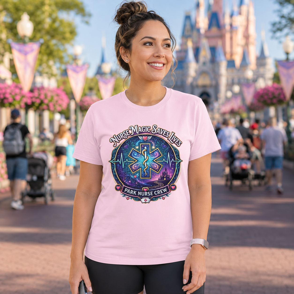 Nurse Magic Saves Lives Park Nurse Crew First Responder T-Shirt