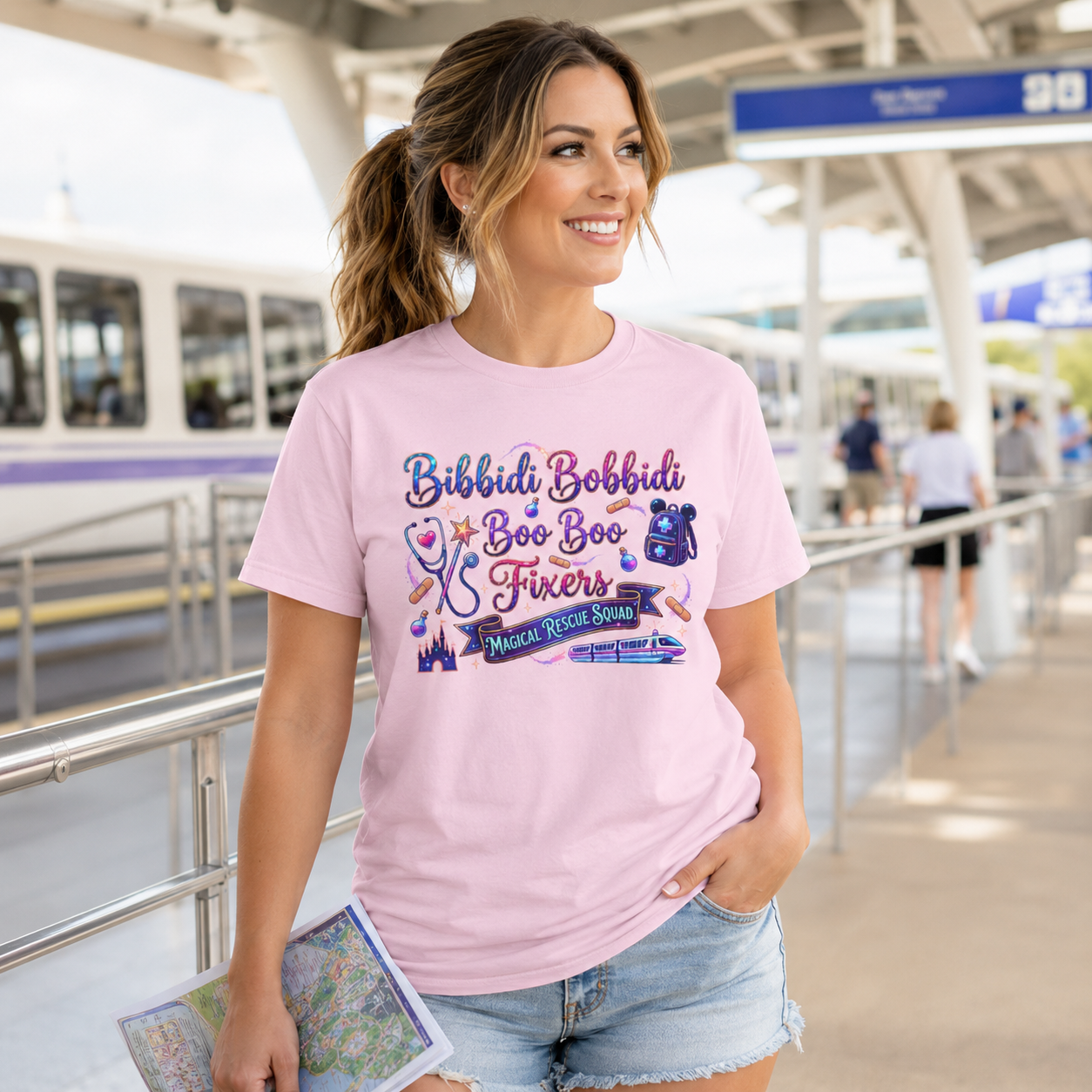 Bibbidi Bobbidi Boo Boo Fixers Magical Rescue Squad T-Shirt