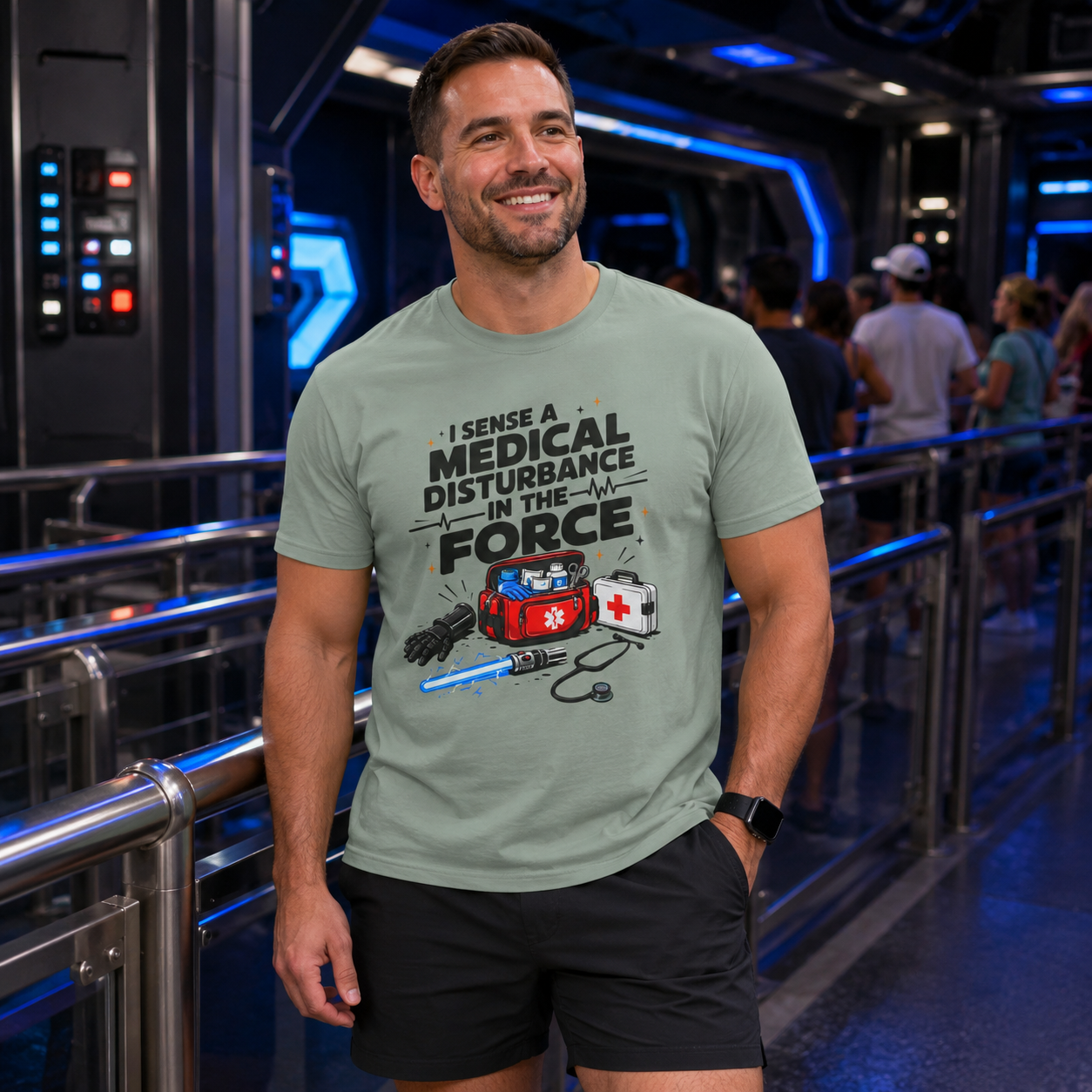 I Sense a Medical Disturbance in the Force EMS Parody T-Shirt
